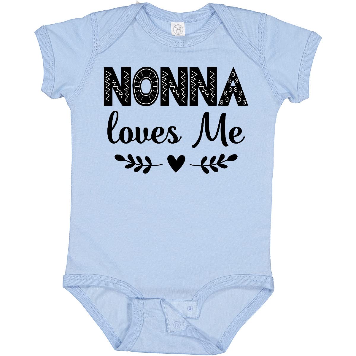 Inktastic Nonna Baby Clothes - Cute Grandchild Baby Bodysuit for Newborns & Infants - Perfect for Family Photos, Grandparents Day & Special Occasions