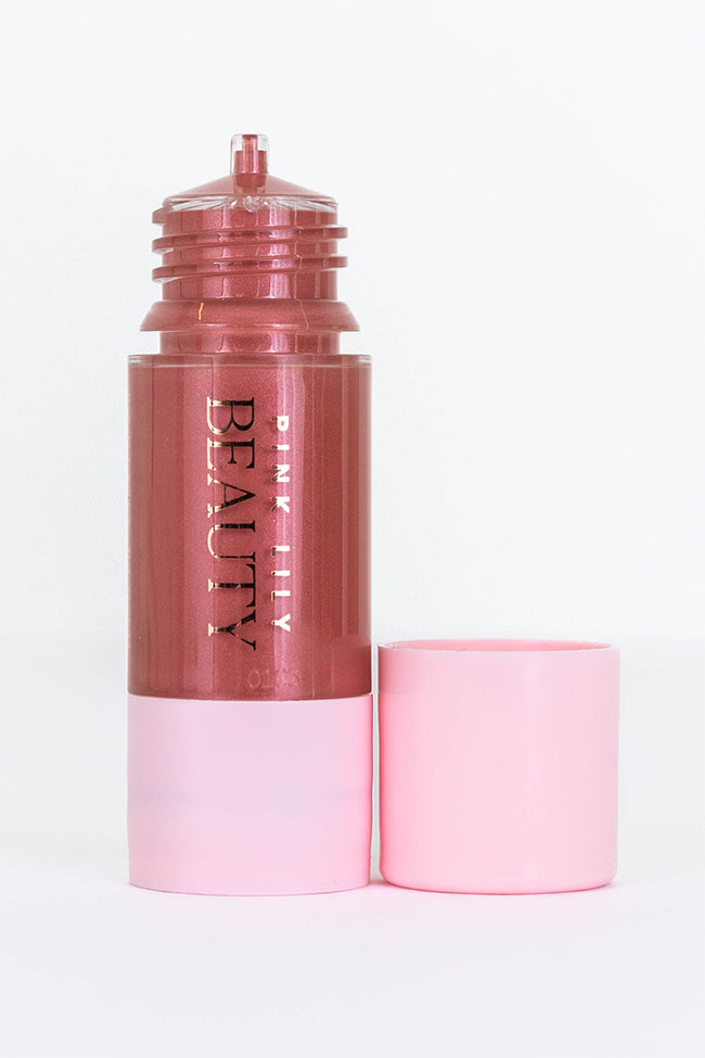 Pink Lily Beauty Radiant Bloom Blushing Drops - Country Rose Liquid Blush for Cheeks & Lips | Natural Glow Makeup for Day & Night Wear | Final Sale