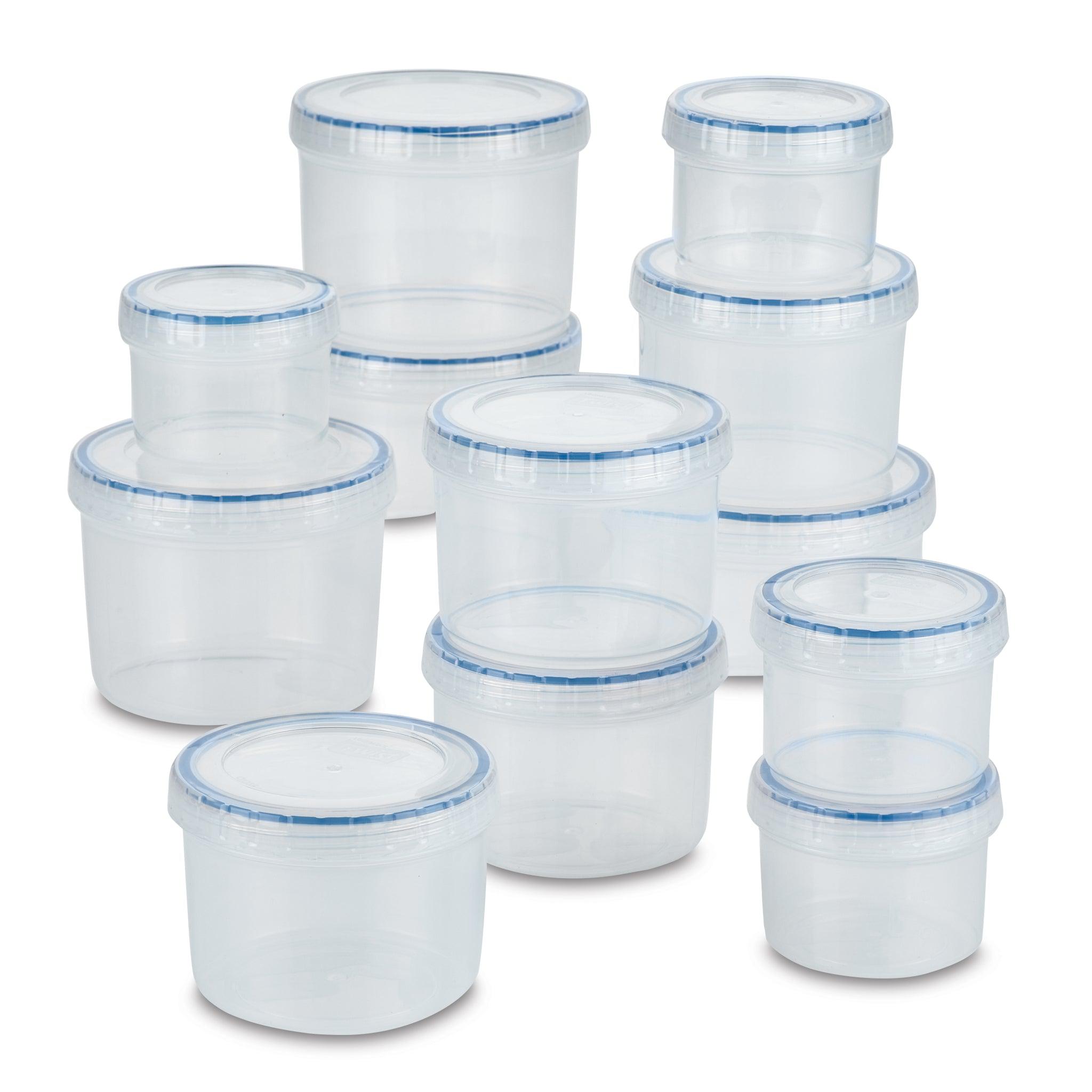 Easy Essentials Twist 12-Piece Food Storage Container Set - Airtight, Stackable & BPA-Free for Meal Prep, Leftovers & Pantry Organization