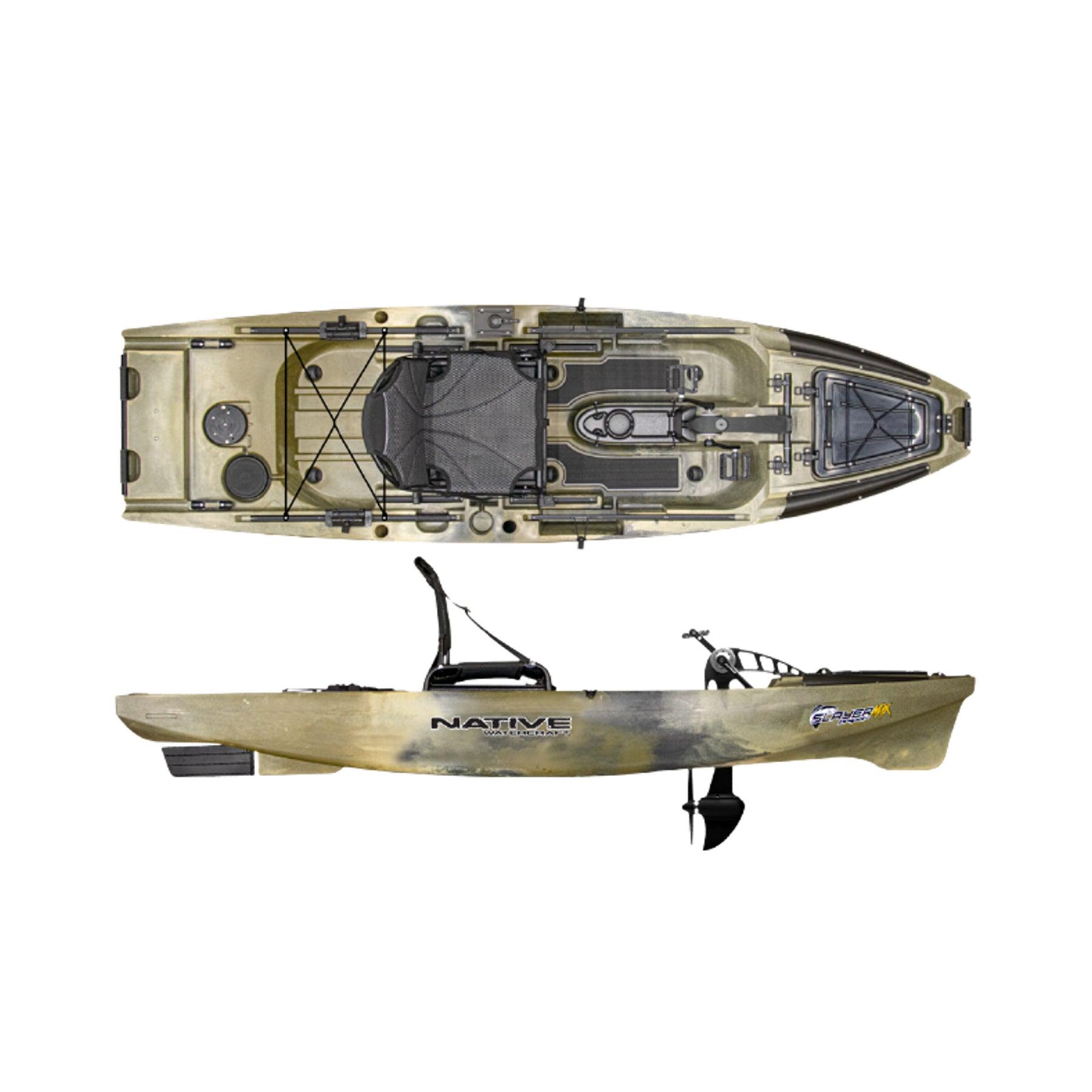 Native Watercraft Slayer Propel Max 10 Fishing Kayak - Stable Angler Kayak with Pedal Drive System for Lakes & Rivers | Perfect for Bass Fishing, Kayak Camping & Outdoor Adventures
