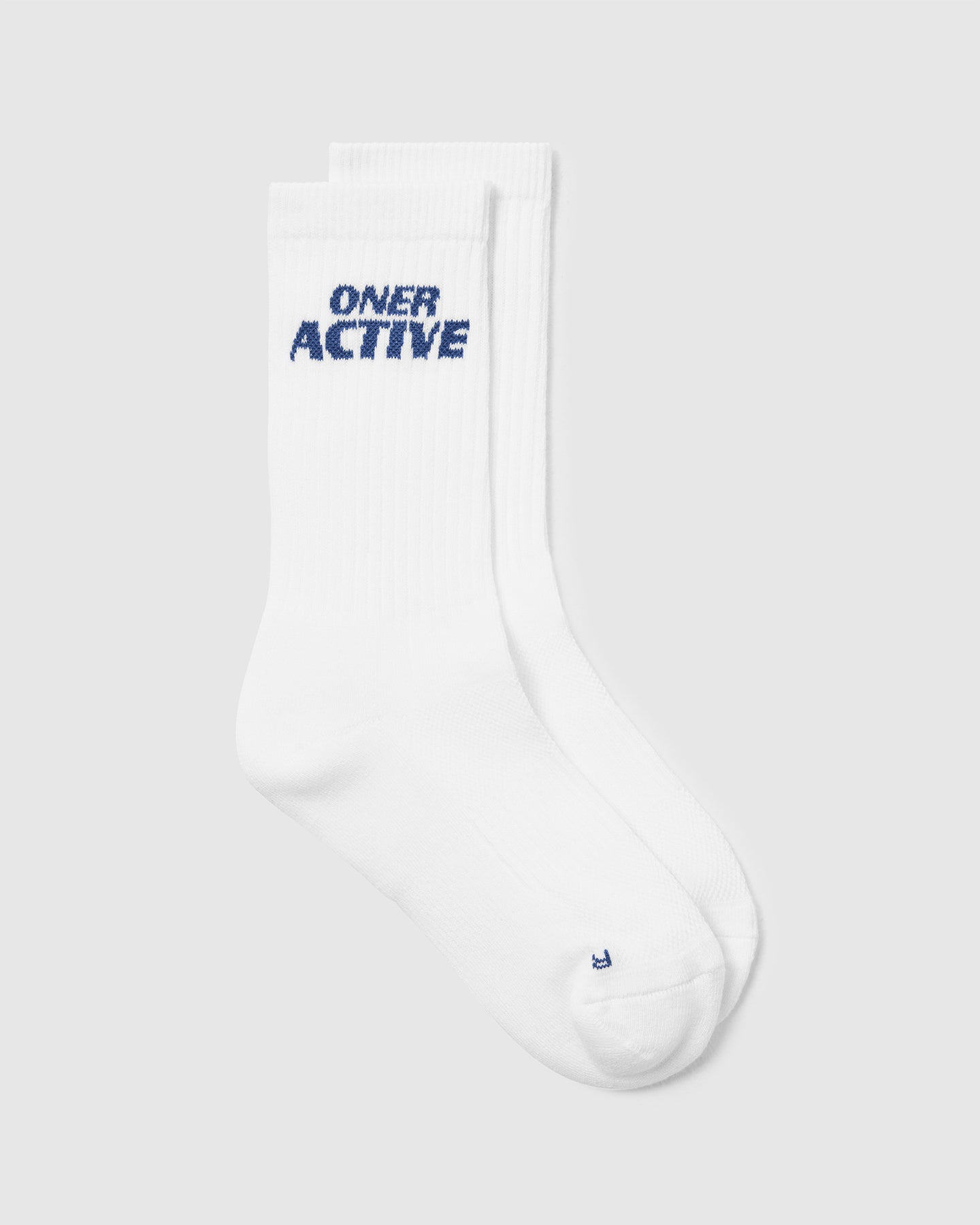 Oner Active Crew Socks 1 Pack - Shadow Blue & White Athletic Socks for Men & Women - Perfect for Running, Gym Workouts & Everyday Comfort