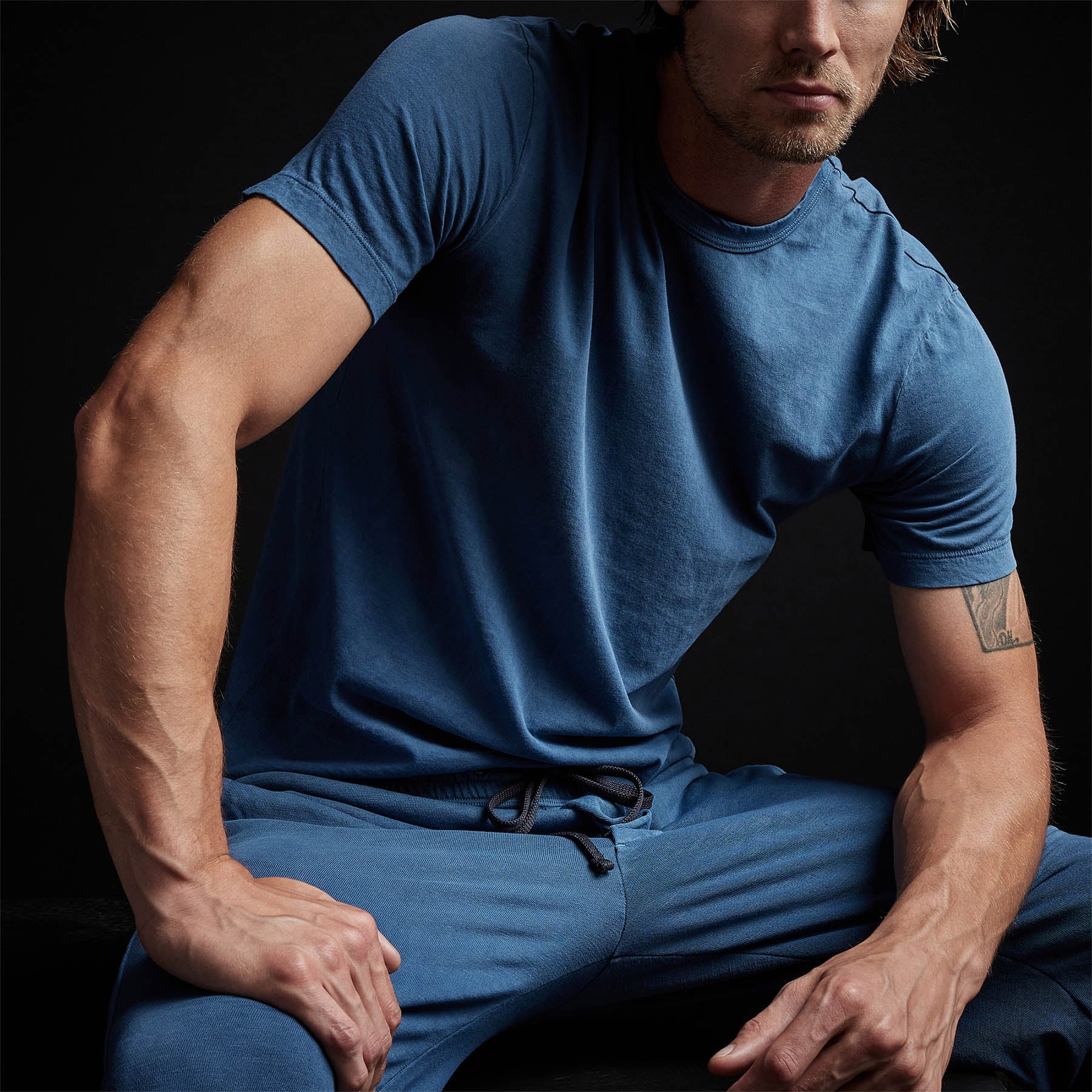 Men's Short Sleeve Crew Neck T-Shirt | Lake Pigment Dye Cotton Tee | Casual Summer Wear for Outdoor Activities & Everyday Comfort