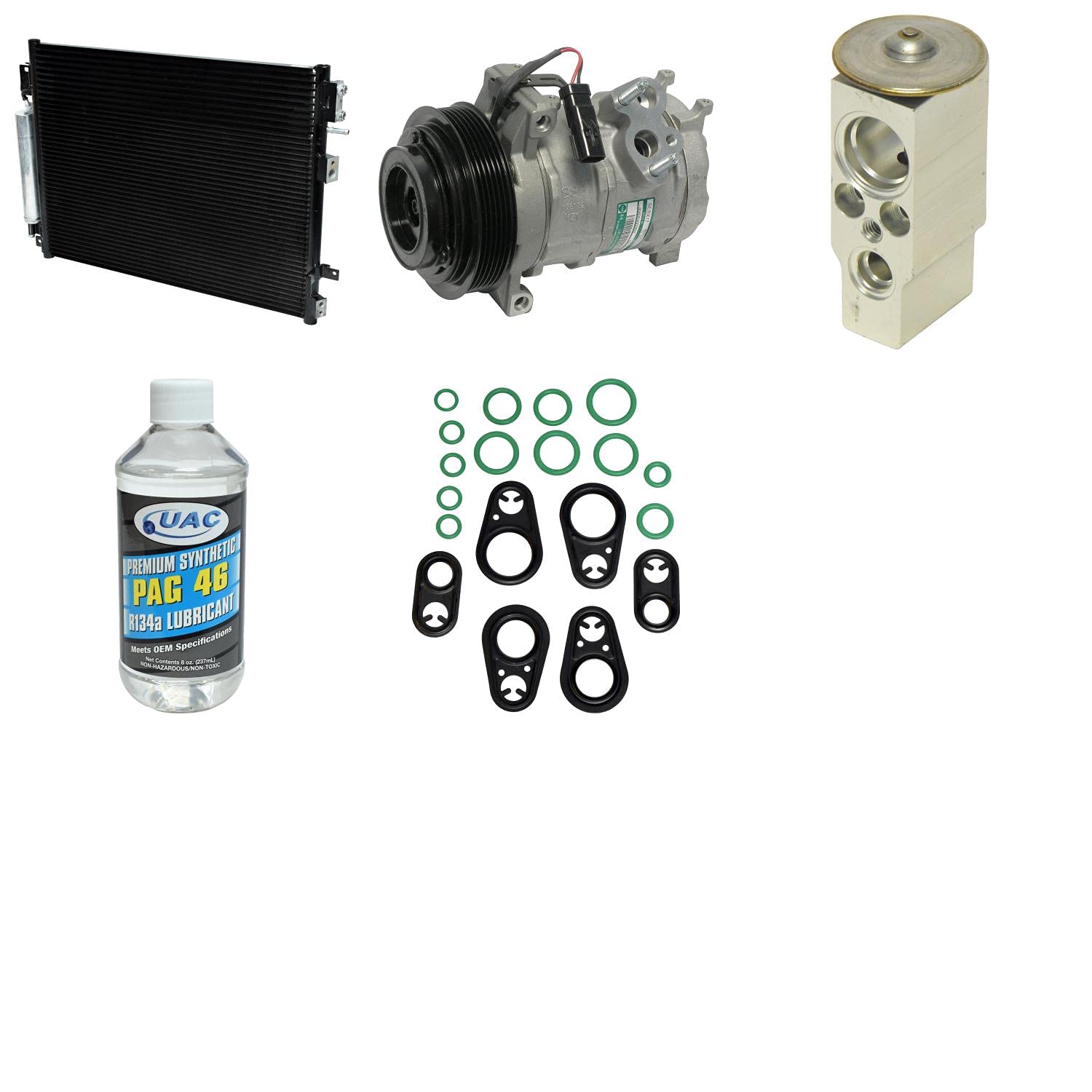 New A/C Compressor & Component Kit for Dodge Charger 300 & Challenger - Complete Cooling System Replacement for Hot Weather Driving