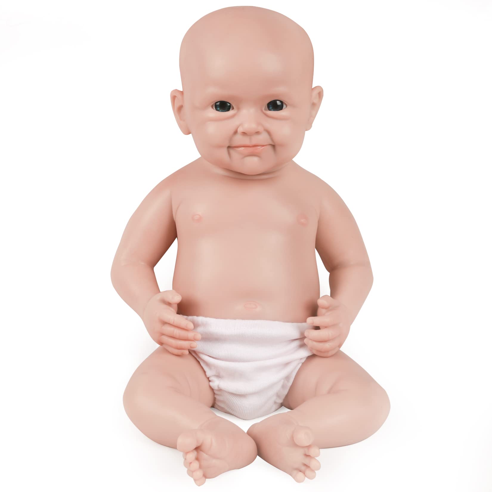IVITA 21 Inch Realistic Silicone Reborn Baby Doll for Boys - Soft Full Body Non-Vinyl Lifelike Infant Toy | Perfect for Gift Giving, Nursery Decor & Role Play