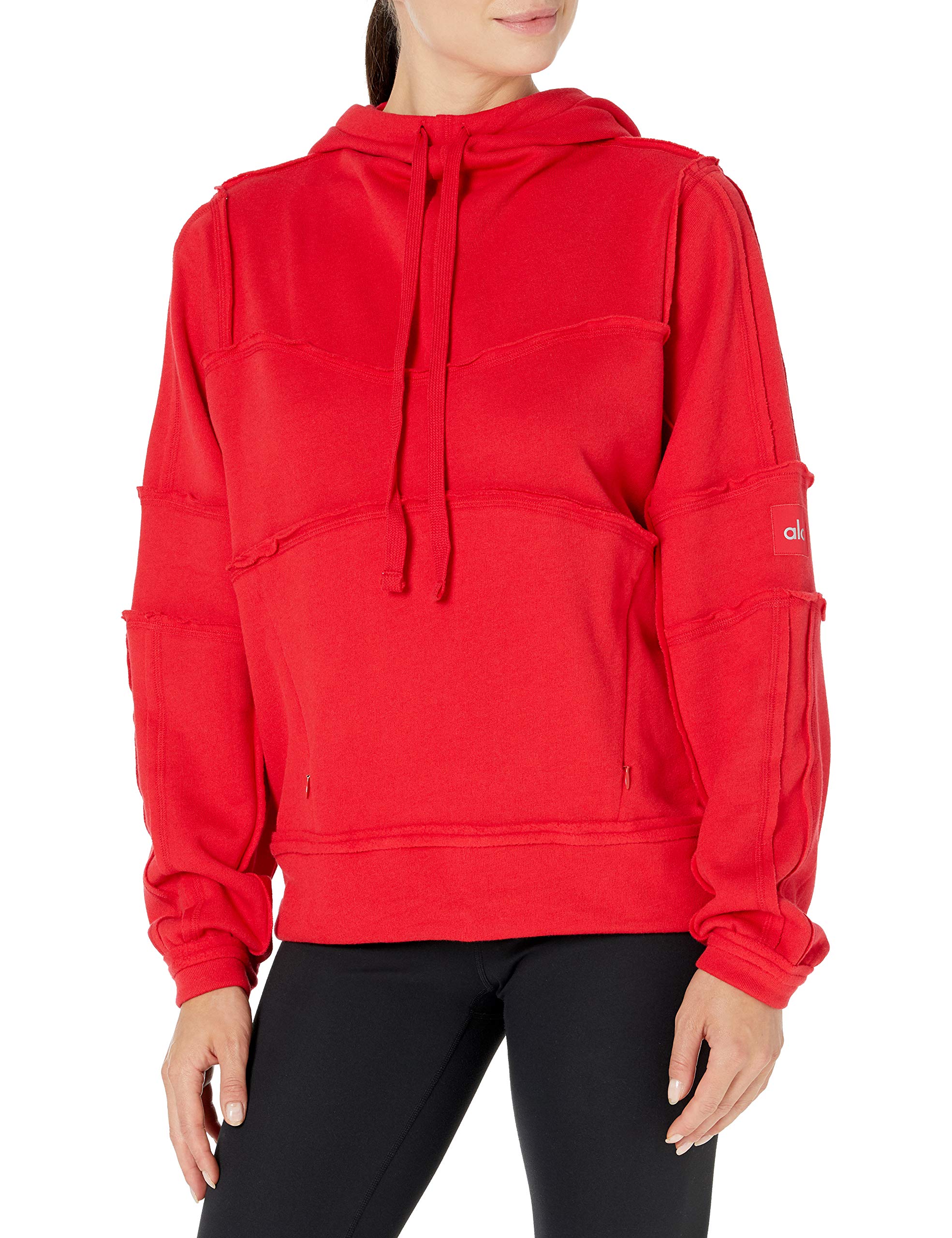 Alo Yoga Women's Dimension Hoodie - Soft Fleece Pullover Sweatshirt for Yoga, Lounge & Casual Wear | Cozy Winter Workout & Athleisure Outfit