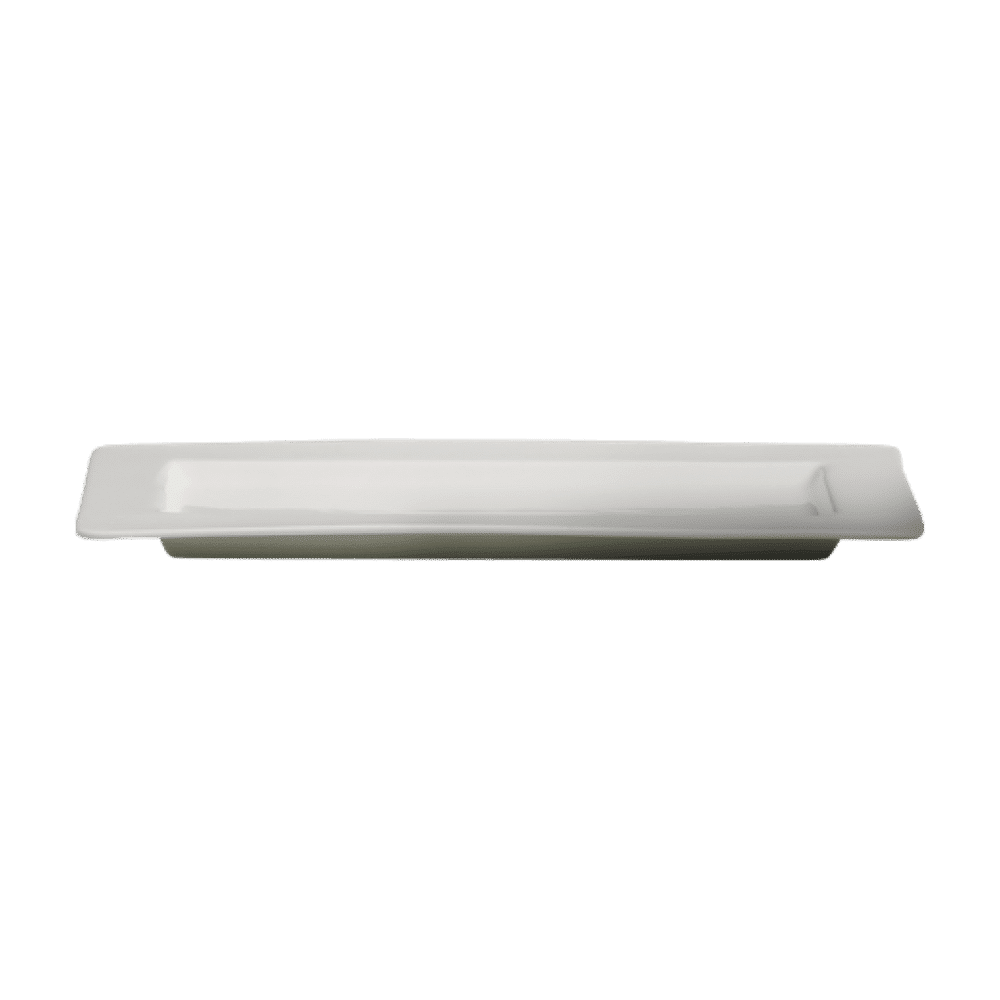 Cameo 11.75-Inch Rectangular Rim Plate - Set of 12 - Elegant Dinnerware for Restaurants, Catering & Home Entertaining