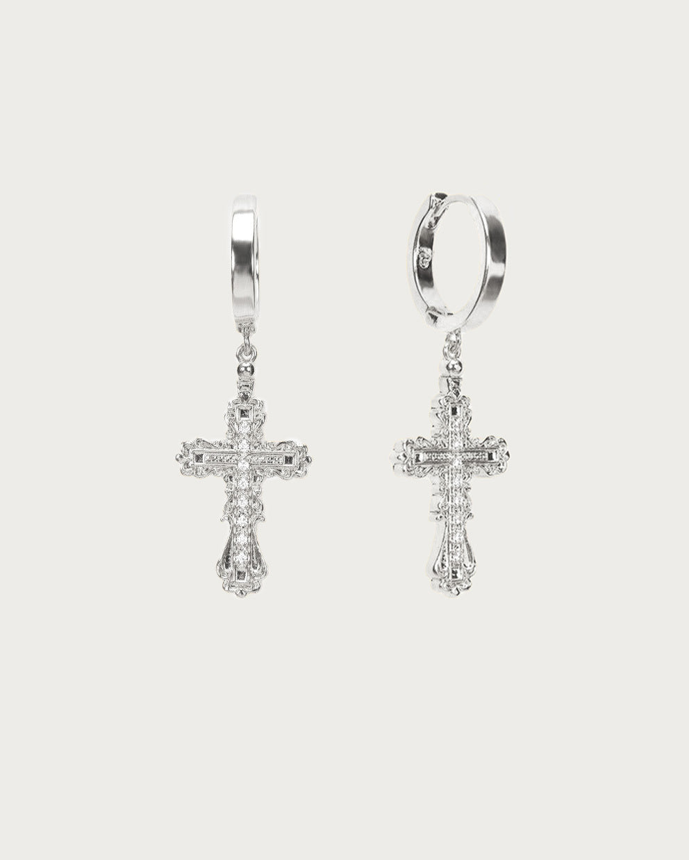 Everette Cross Earrings for Women - Dainty Gold Plated Religious Jewelry - Perfect for Church, Weddings & Everyday Wear