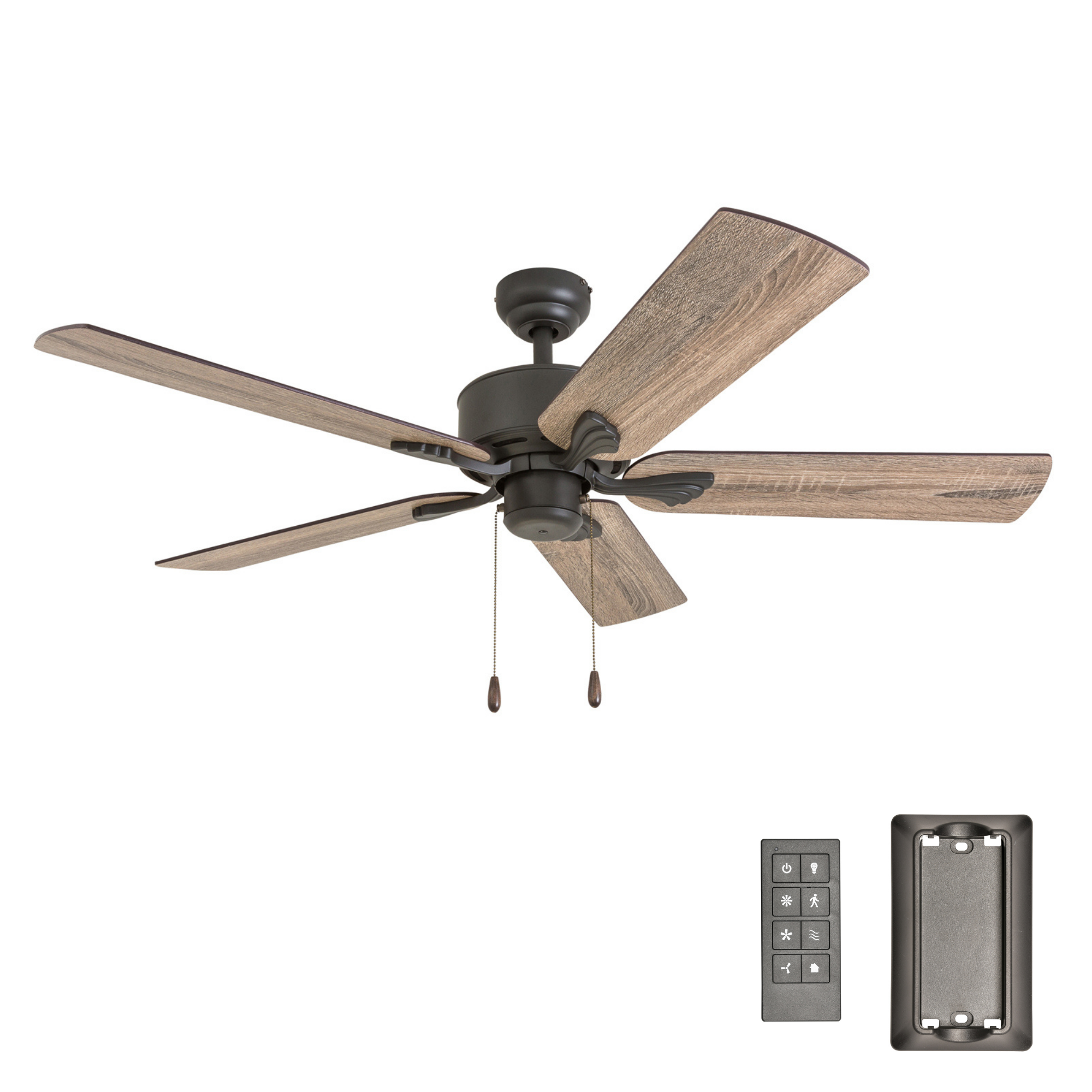 52 Inch Glencrest Bronze Ceiling Fan with Remote Control - Perfect for Living Room, Bedroom & Outdoor Patio Cooling