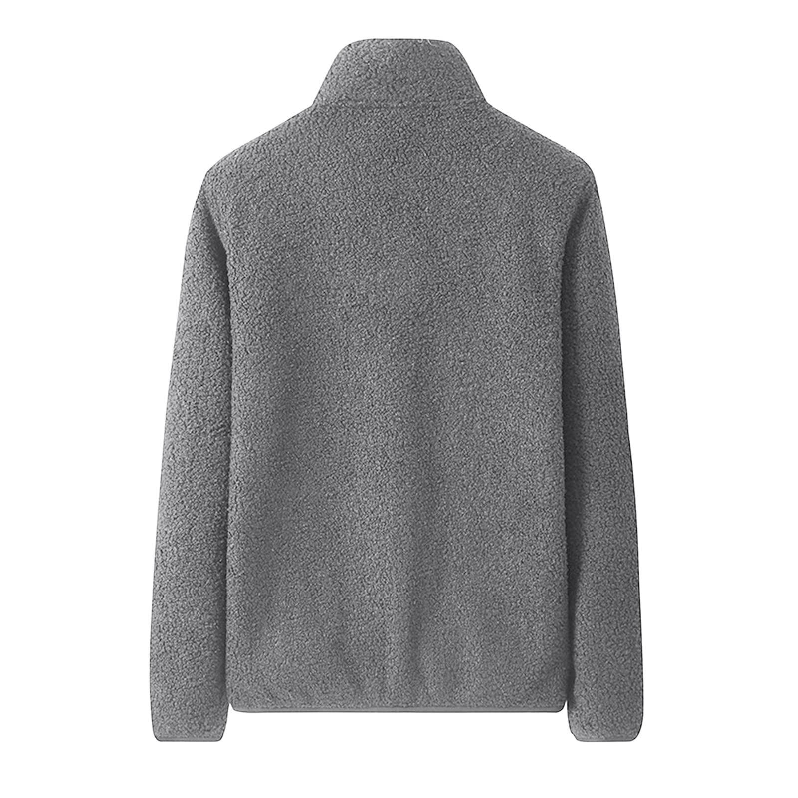 Men's Solid Color Stand Collar Zipper Coat Jacket for Spring and Winter - Long Sleeve Mid Layer Outerwear for Casual Wear, Office & Outdoor Activities