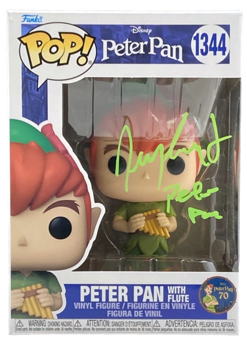 Jeremy Sumpter Autographed Peter Pan Funko Pop Vinyl Figure #1344 with JSA COA - Disney Movie Collectible for Fans & Gift Idea
