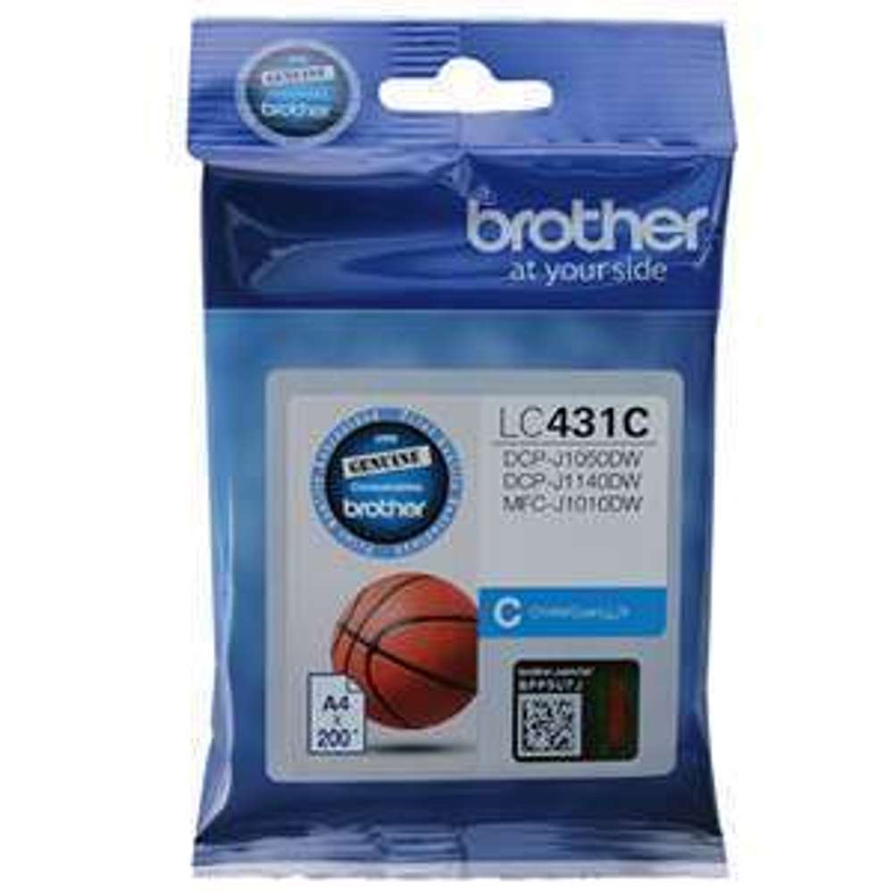 Brother Cyan Ink Cartridge for MFC-J1010DW Printer - High-Quality Replacement for Home & Office Printing