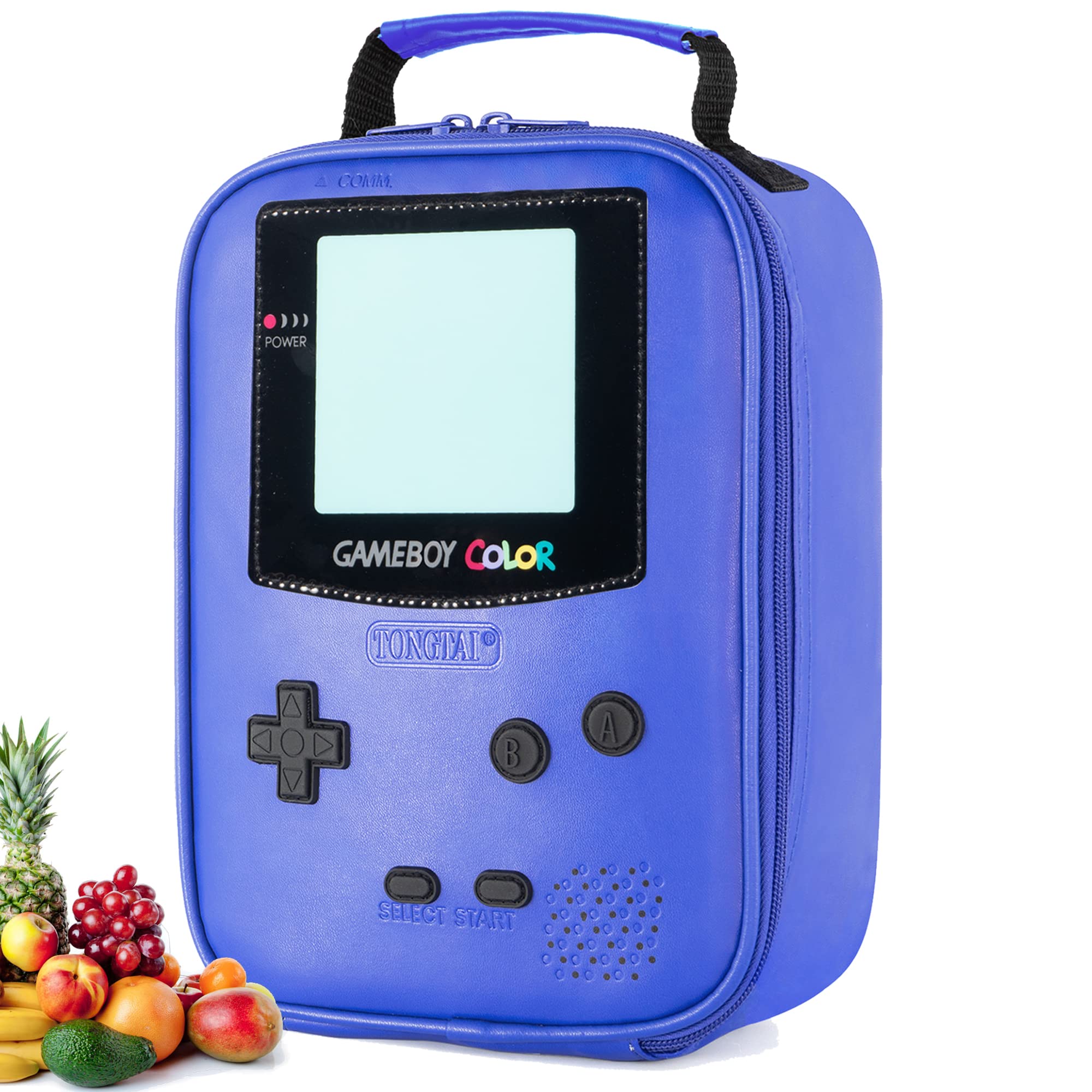 Tongtai Insulated Lunch Box for Kids - Thermal Gameboy Style Lunch Bag for School, Waterproof Cooler Bag for Boys, Girls, Teens - Perfect for School, Picnics & Outdoor Activities