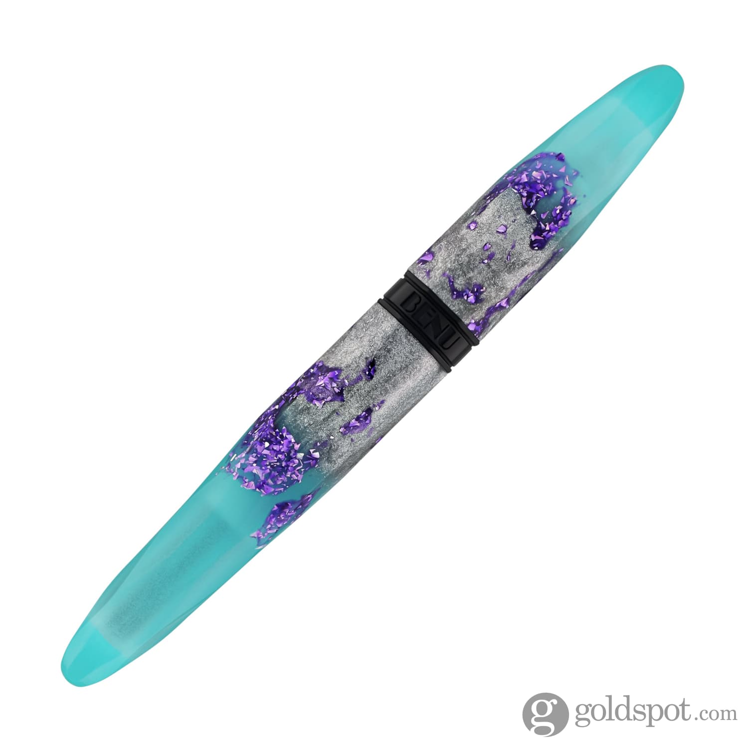 Benu Briolette Fountain Pen - Luminous Lagoon Color, Premium Writing Instrument for Calligraphy, Journaling & Gifts | Elegant Design for Professionals & Collectors