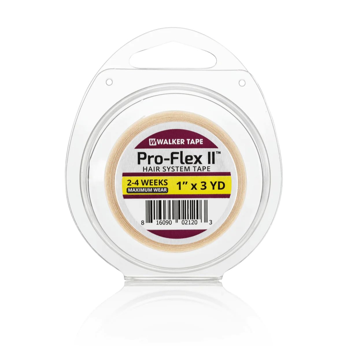 Walker Tape Pro-Flex II Adhesive Roll for Lace Wigs & Hair Extensions - 3 Yards Strong Hold Medical Grade Tape - Perfect for Toupee, Hair Systems & Daily Wear