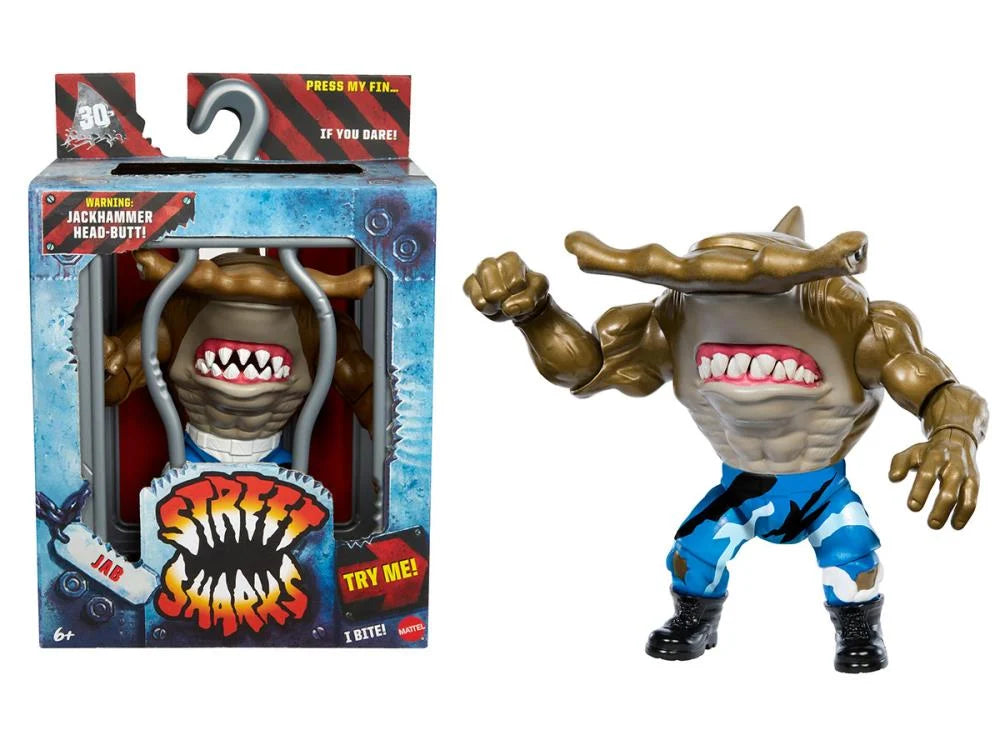 Street Sharks 30th Anniversary Jawsome Jab Action Figure - Collectible Toy for Kids & Adults - Perfect for Display, Play & 90s Nostalgia