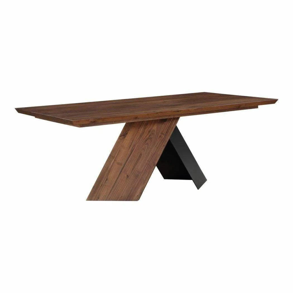 80 Inch Modern Brown Dining Table - Large Farmhouse Style Wooden Table for Kitchen, Dining Room & Open Concept Living Spaces