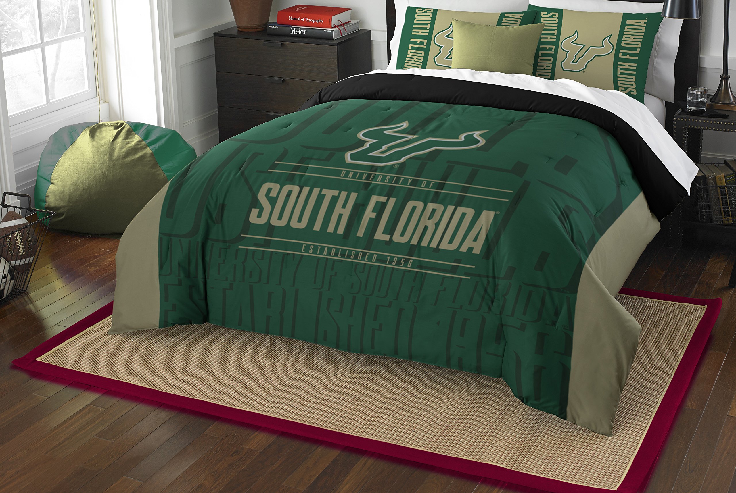NCAA Unisex Comforter and Sham Set - College Team Bedding for Dorms, Home Decor & Sports Fan Gifts
