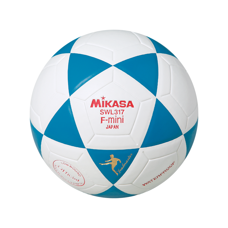 Mikasa SWL317 Futsal Soccer Ball - Official Size & Weight, White/Blue - Perfect for Indoor & Outdoor Training, Games, and Professional Matches