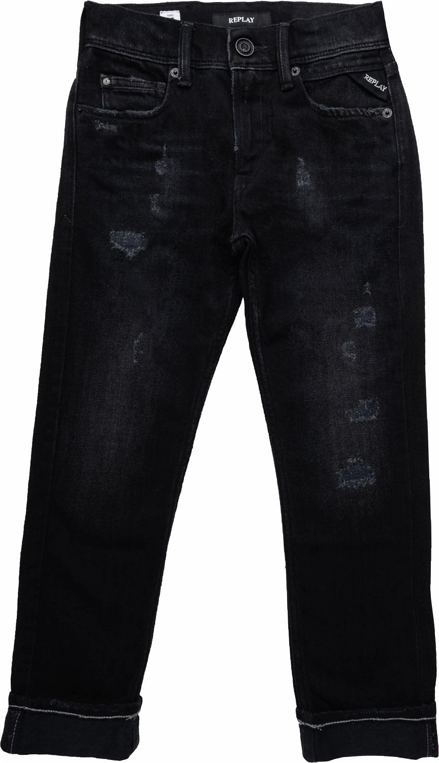 Replay Boys' Neill Jeans - Classic Denim Pants for Kids | Trendy & Comfortable Jeans for Boys | Perfect for School, Playdates & Everyday Wear