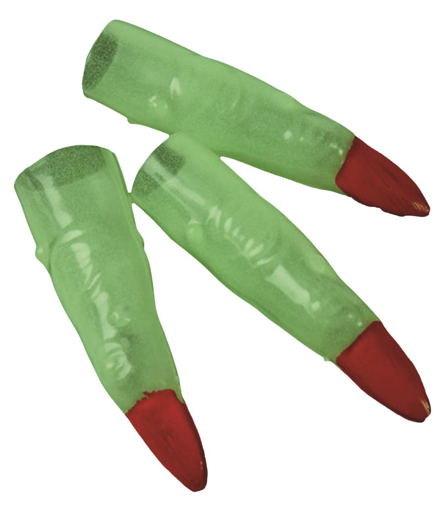 Glow in the Dark Witch Fingers Costume Accessories for Halloween, Cosplay, and Party Favors - Scary & Fun Dress-Up Props for Kids & Adults