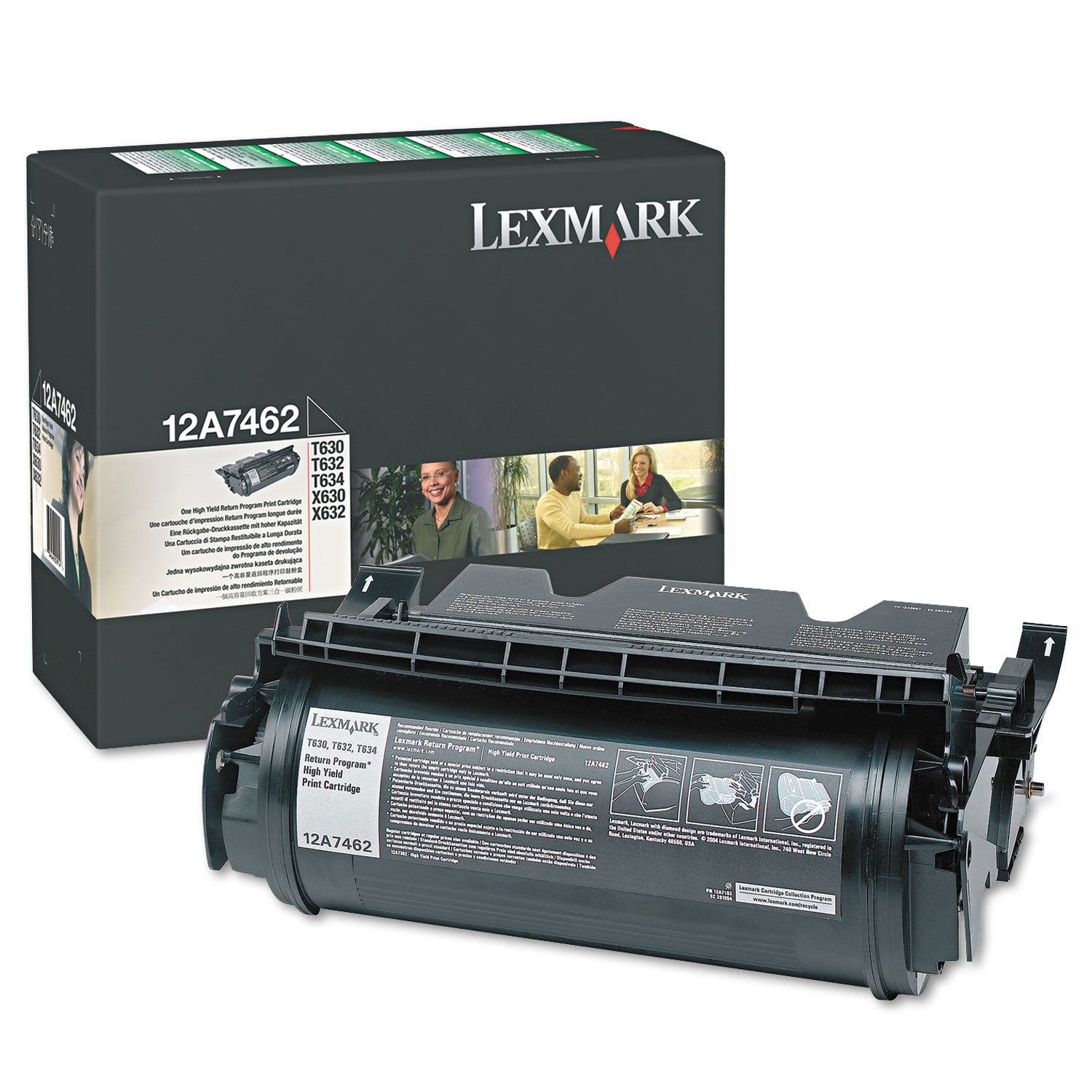 High Yield 12A7462 Black Toner Cartridge - 21,000 Page Capacity | Compatible with HP Printers | Ideal for Office & Home Printing