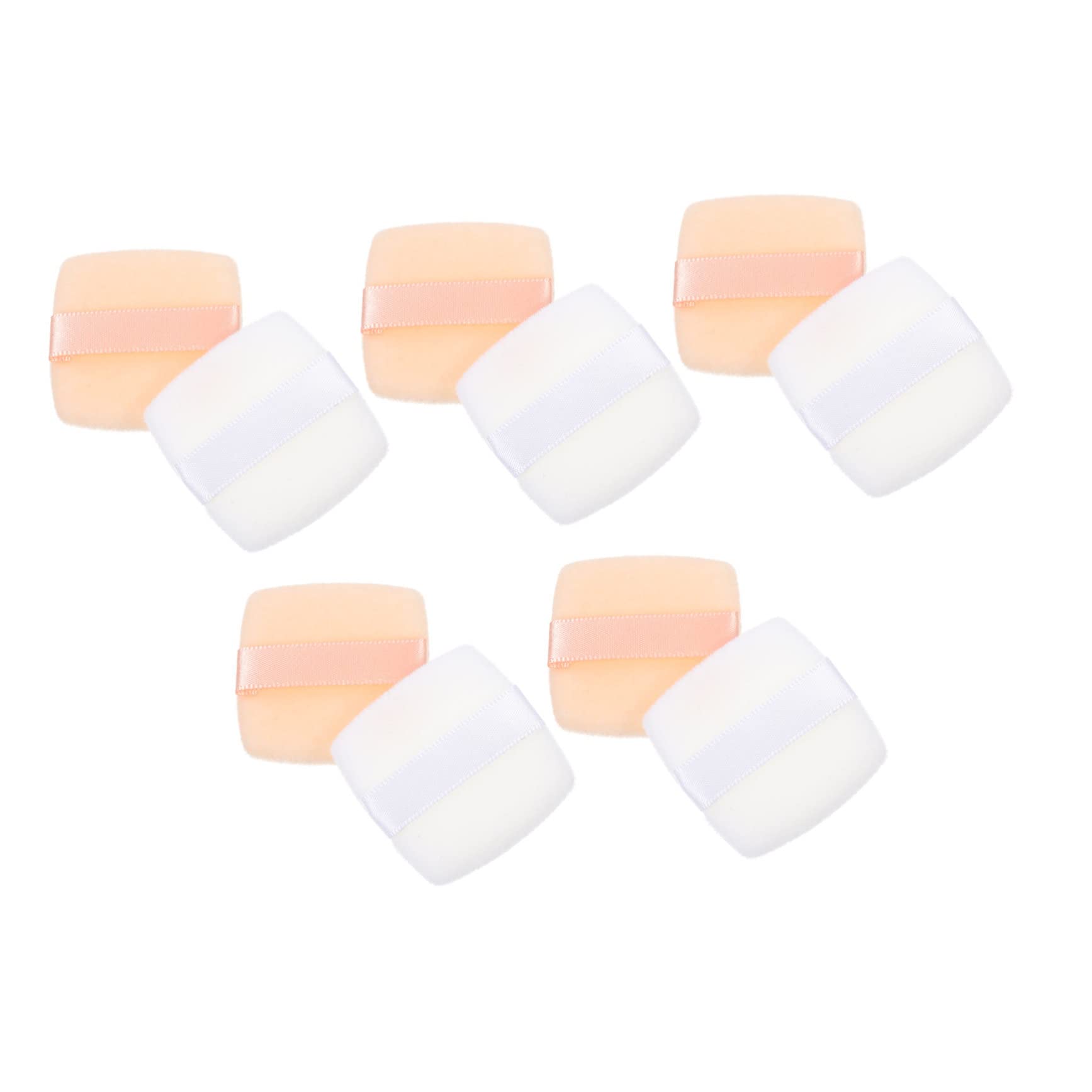 FOMIYES 10pcs Square Makeup Sponge Blenders - Reusable Cosmetic Powder Puffs for Face & Body - Soft Beauty Blenders for Flawless Foundation & Decorative Makeup Application - Perfect for Daily Makeup, Contouring, and On-the-Go Touch Ups