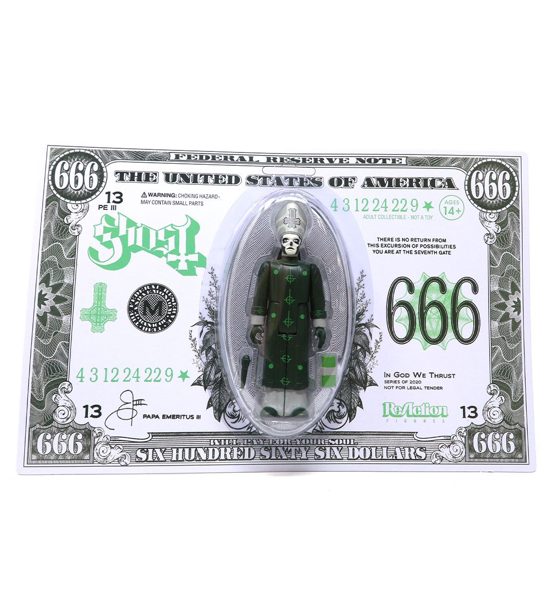Ghost Band Mummy Dust ReAction Figure - Collectible Toy for Fans & Music Lovers - Perfect for Display, Gifts, and Horror Memorabilia Collections