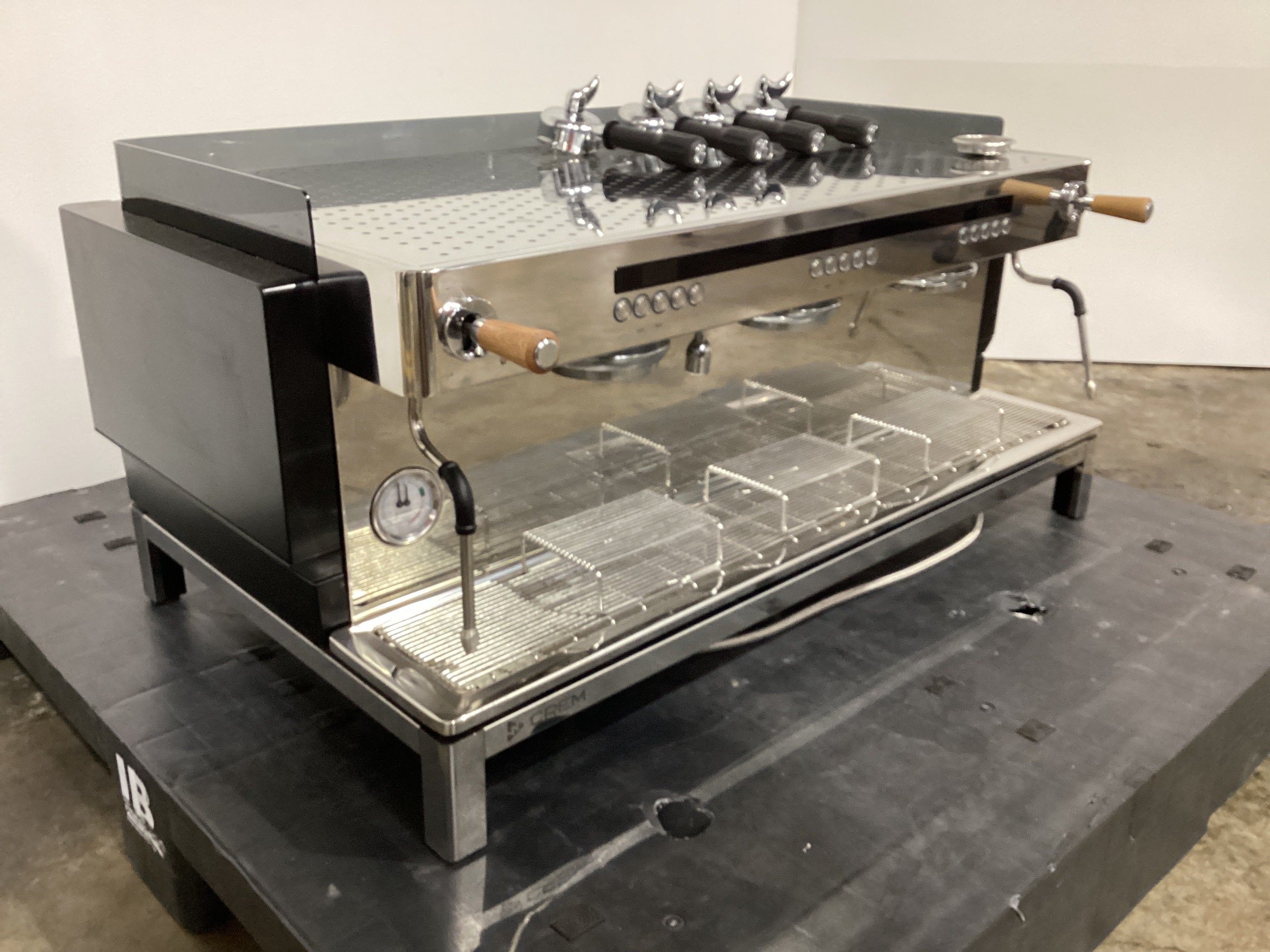 Crem ECEF FA1B 22AR 3 Group Commercial Coffee Machine - Professional Espresso Maker for Cafes, Restaurants & Offices (Model 774704)