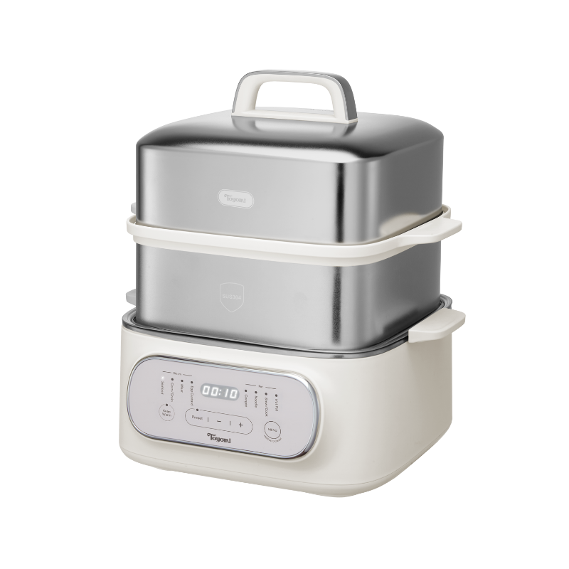 Toyomi ST 2318 Electric Stackable Food Steamer - 3-Tier Multi-Function Rice Cooker & Vegetable Steamer for Healthy Cooking | Perfect for Meal Prep, Dumplings & Family Dinners