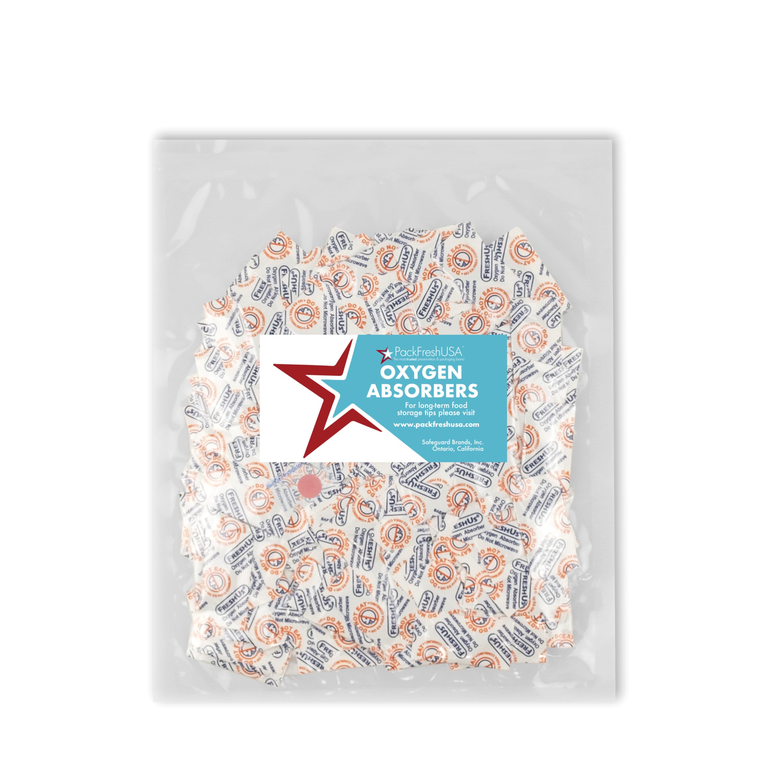 400 Pack - 20cc Oxygen Absorber Packs for Food Storage | Food Grade & Non-Toxic | Extend Shelf Life of Dry Foods | Perfect for Rice, Grains, Nuts & Long-Term Food Preservation (Includes Storage Guide)