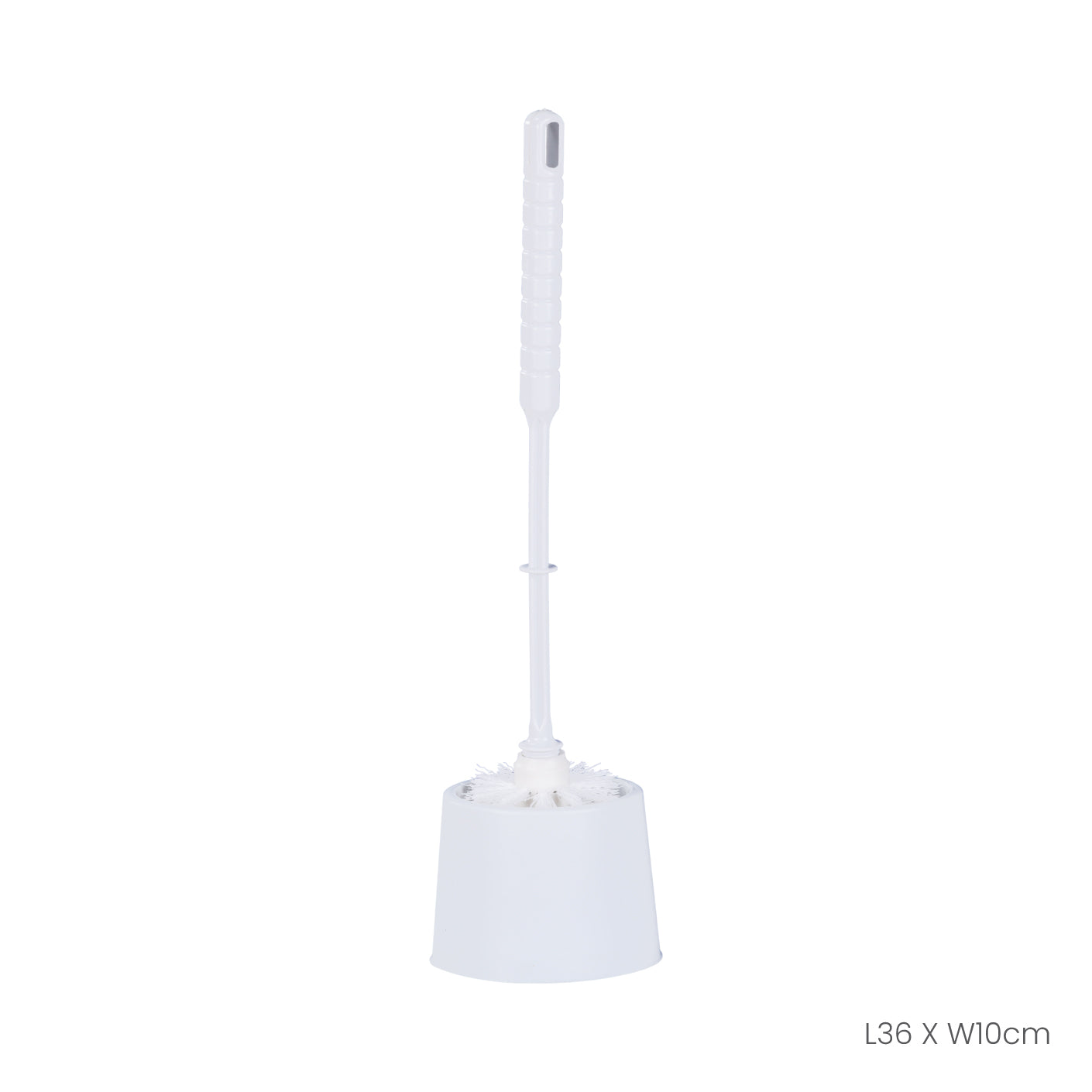 Heavy Duty Toilet Brush with Red Bowl - HFH1308 - Durable Bathroom Cleaning Tool for Home, Hotel, and Office Use
