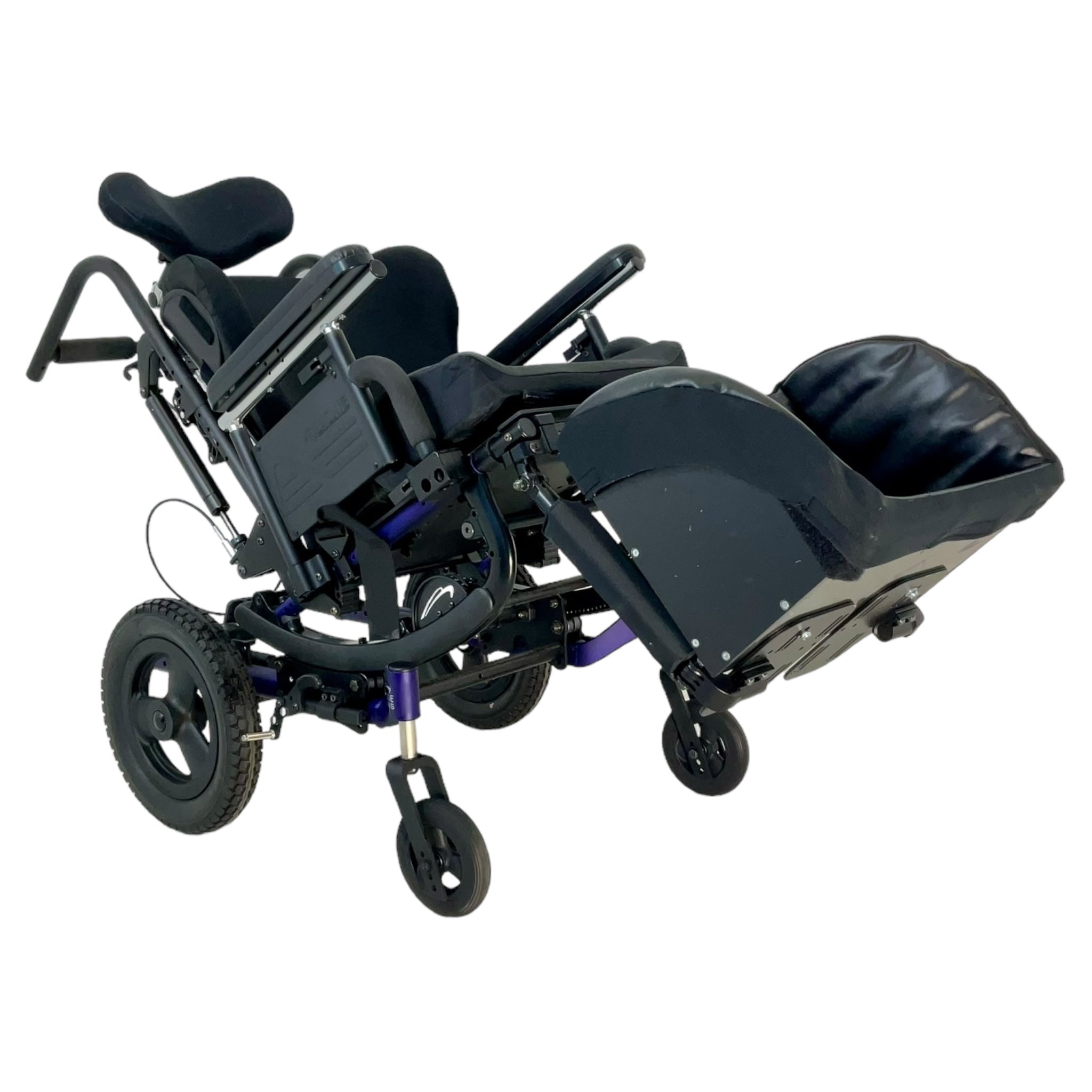 2020 Sunrise Medical Quickie Iris SE Tilt In Space Wheelchair | 15 x 15 Inch Seat | Reclining Backrest | Lightweight Mobility Aid for Home & Travel Use