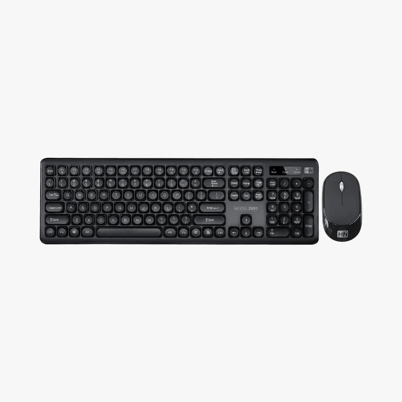 HEATZ ZKO1 Wireless Keyboard and Mouse Combo - Ergonomic Design, 2.4GHz Connectivity for PC, Laptop, Mac - Perfect for Home Office, Gaming, and Productivity