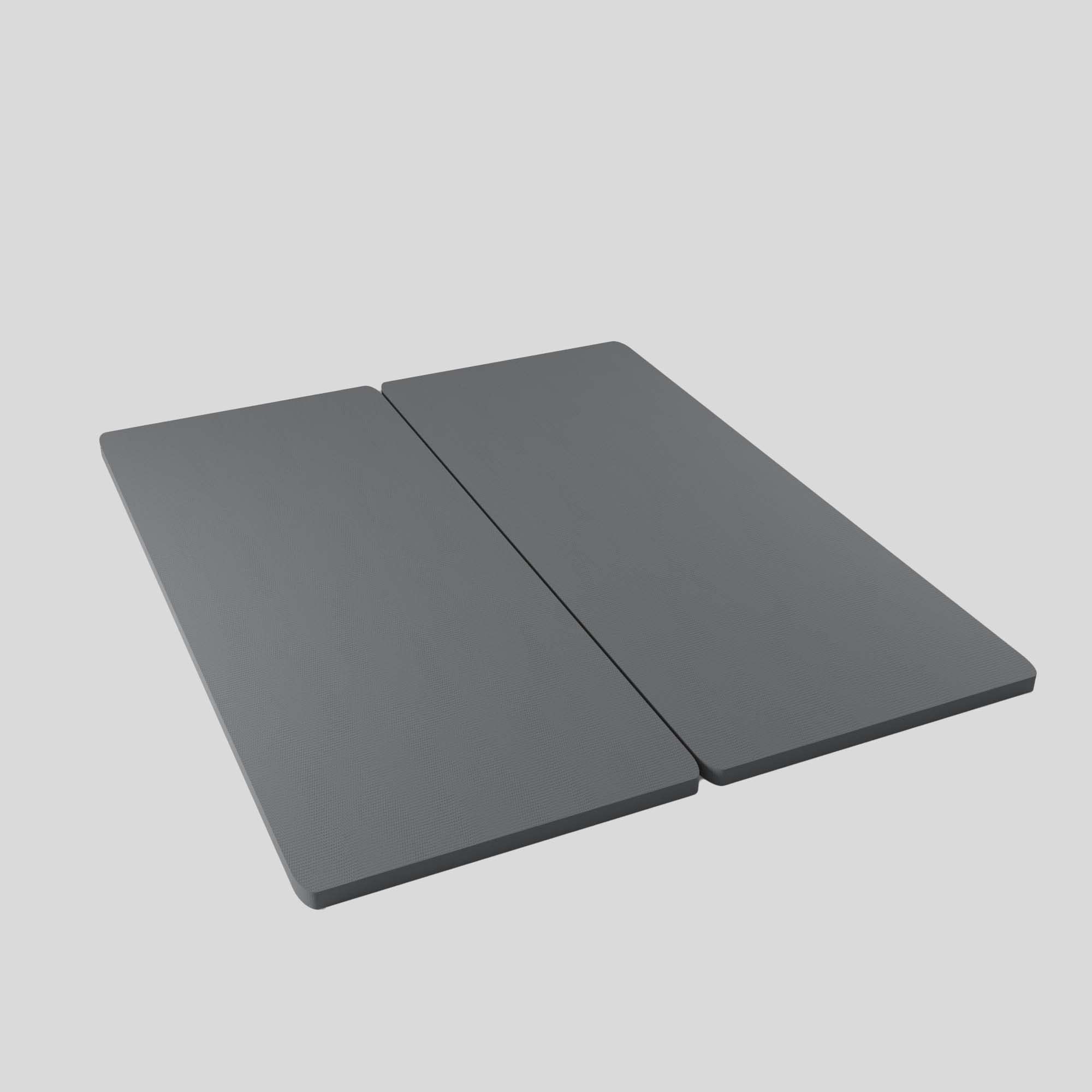1.5-Inch Split Bunkie Board for Mattress Support - Fully Assembled Bed Foundation, Enhanced Comfort & Durability, Full Size, Gray - Perfect for Platform Beds, Adjustable Bases & Mattress Toppers