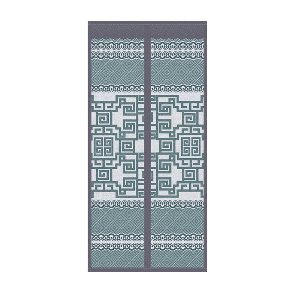 Self Sealing Magnetic Screen Door with Fine Mesh & Magic Tape Frame - Eco Friendly Home & Pet Protection for Patio, Deck, and Backyard