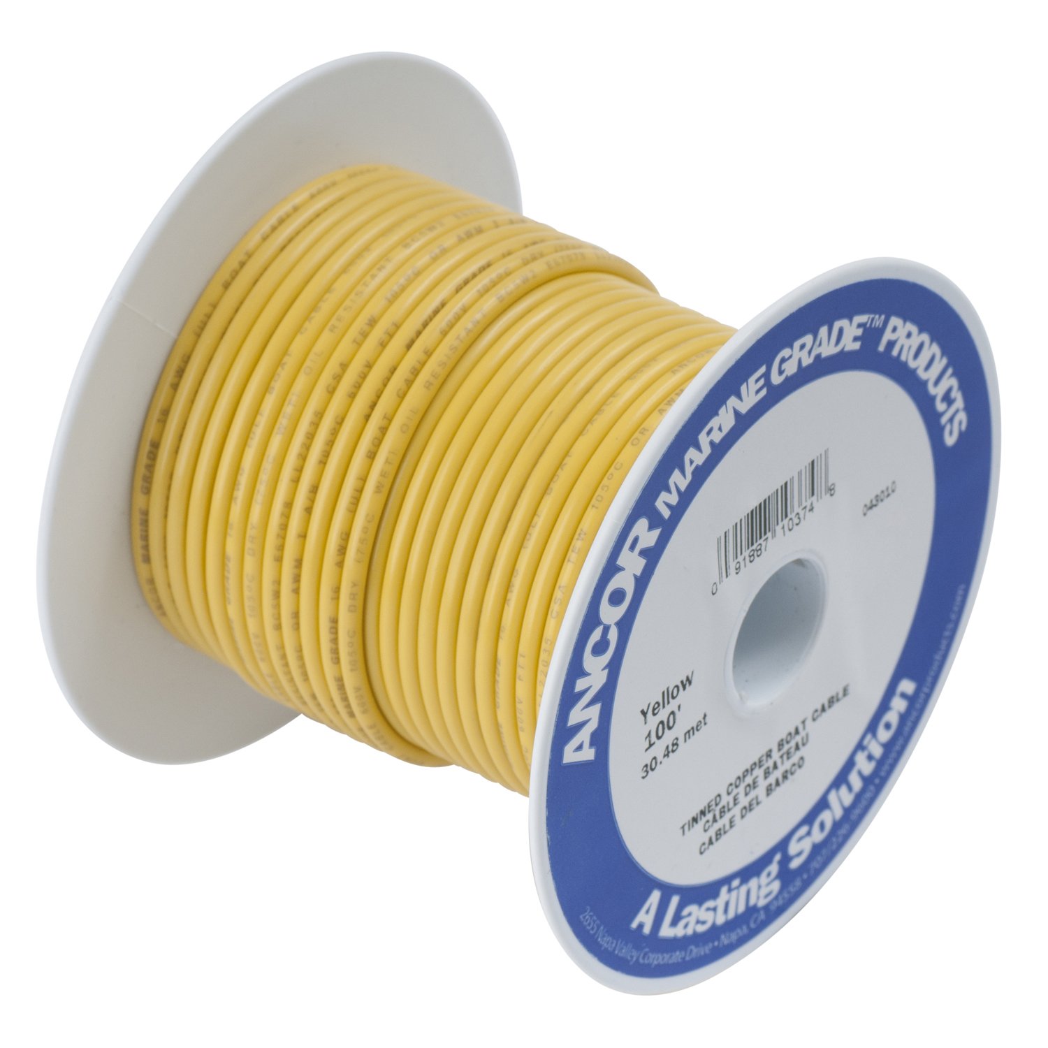 Ancor Marine Grade Primary Wire and Battery Cable - High-Quality Marine Electrical Wiring for Boats, RVs, and Outdoor Power Applications