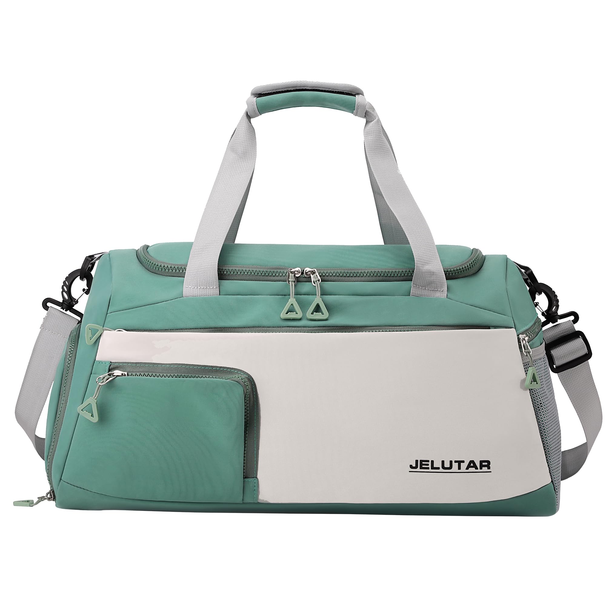 JELUTAR Women's Gym Duffle Bag - Small Carry-On Travel Tote & Weekender Bag with Shoe Compartment & Waterproof Pocket - Perfect for Workouts, Travel & Sports Gear Storage