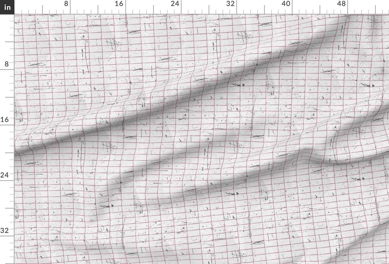 Distressed Grid Lines Industrial Print Minky Fabric by The Yard - Soft & Durable for Sewing Baby Blankets, Quilt Backing, Plush Toys & DIY Crafts - Perfect for Nursery Decor, Home Sewing Projects & Gift Making