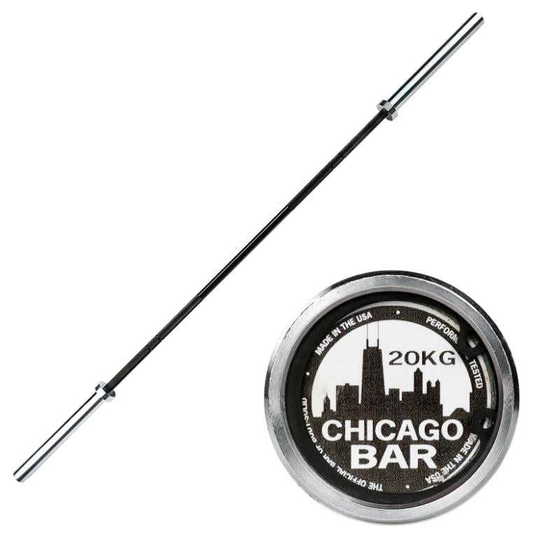 Body Solid 7-Foot Olympic Power Bar - OB86CHICAGO - Premium Weightlifting Barbell for CrossFit, Powerlifting & Home Gym Strength Training