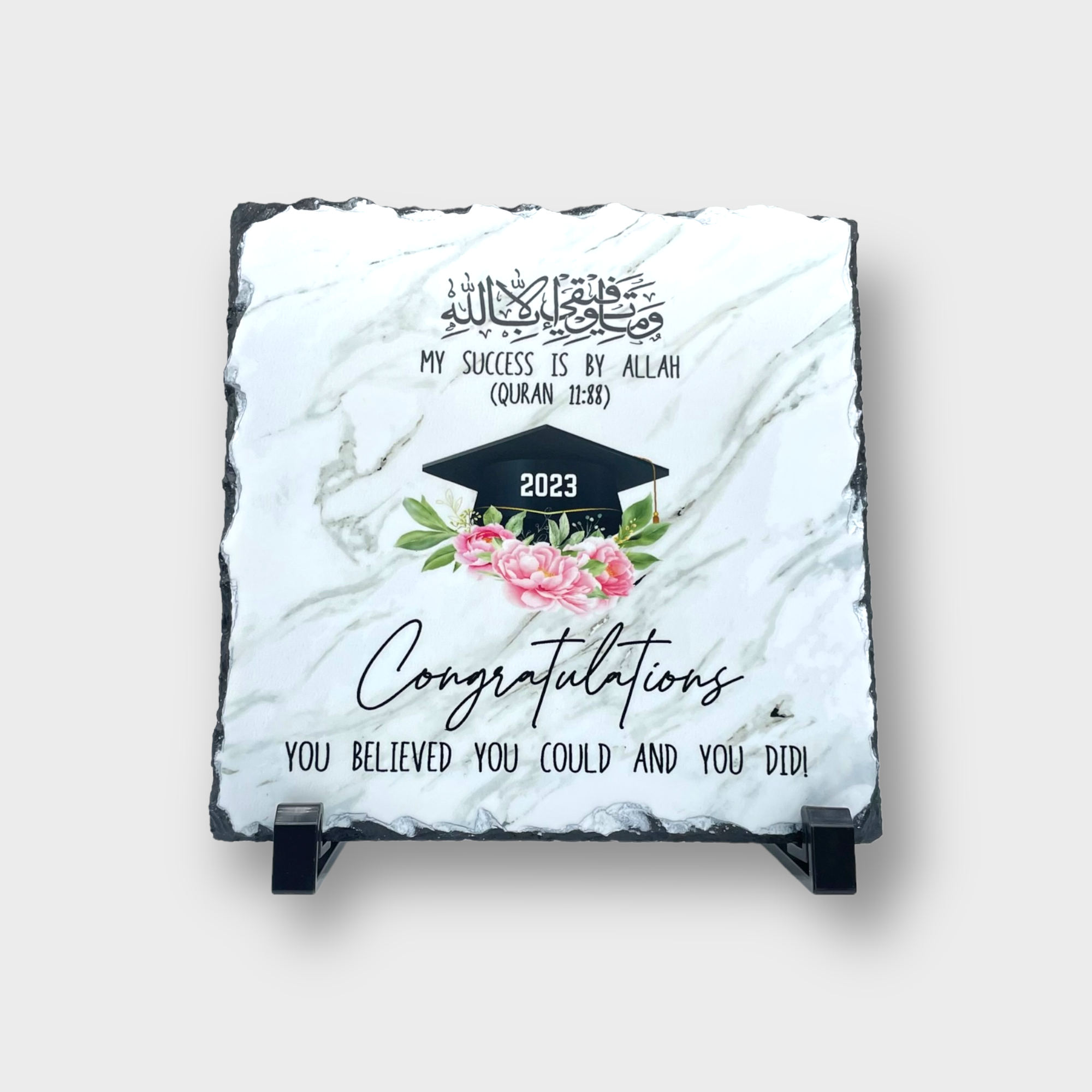 Graduation Slate Board - Personalized Chalkboard Sign for Graduation Photos, Parties & Decor - Perfect for High School & College Graduation Celebrations