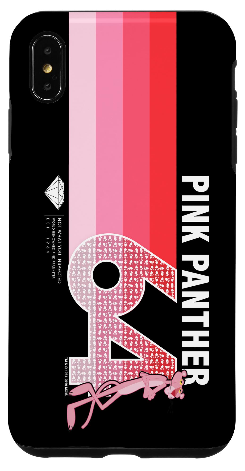 iPhone XS Max Pink Panther 64GB Logo Case - Durable Protective Cover for Everyday Use & Travel