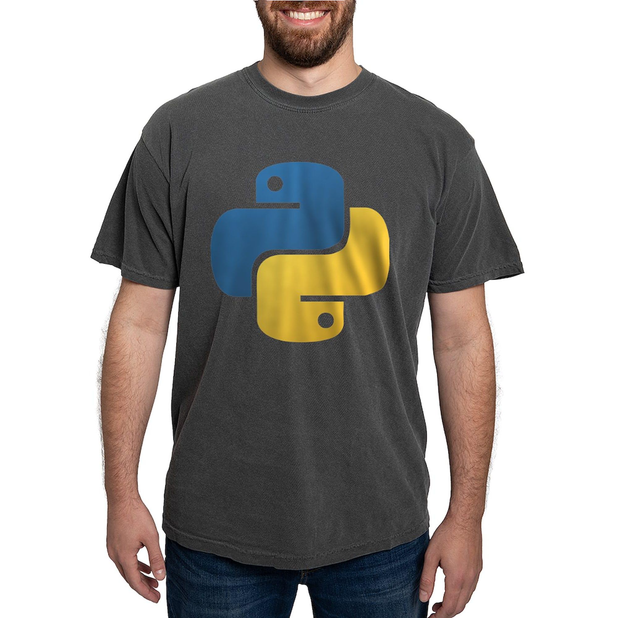 Python Programming T-Shirt for Men - Comfort Colors Cotton Tee - Perfect for Coding, Tech Events & Casual Wear