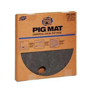 Universal Lightweight Absorbent Drum Top Pads - 20/Box | Oil & Chemical Spill Control | Ideal for Industrial Workshops, Garages & Laboratories