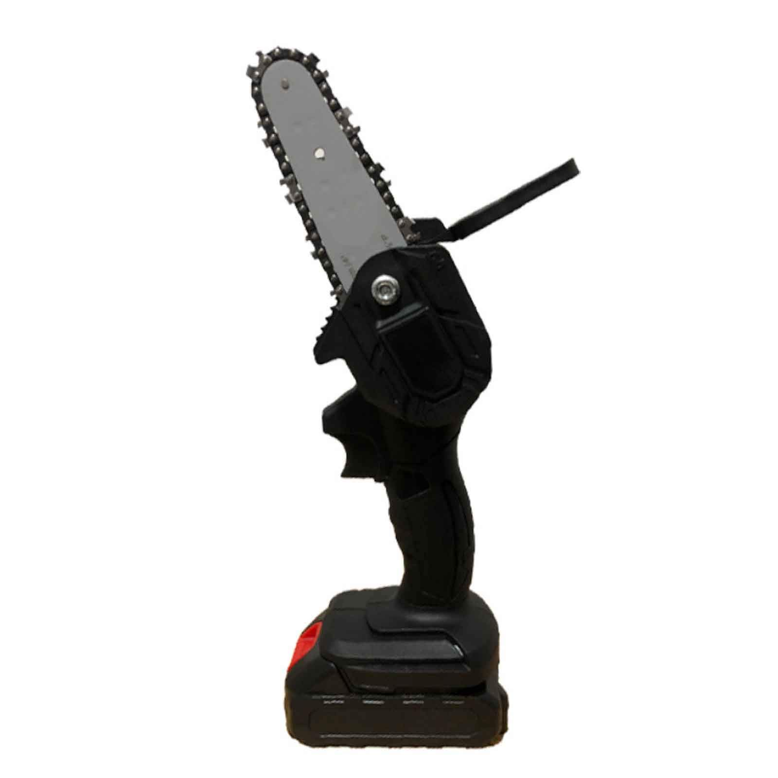 LYYAN 4-Inch Mini Electric Chainsaw - Portable Rechargeable Lithium Battery Powered Handheld Saw for Wood Cutting, Tree Trimming & DIY Projects | Perfect for Home Use, Garden Maintenance & Outdoor Camping