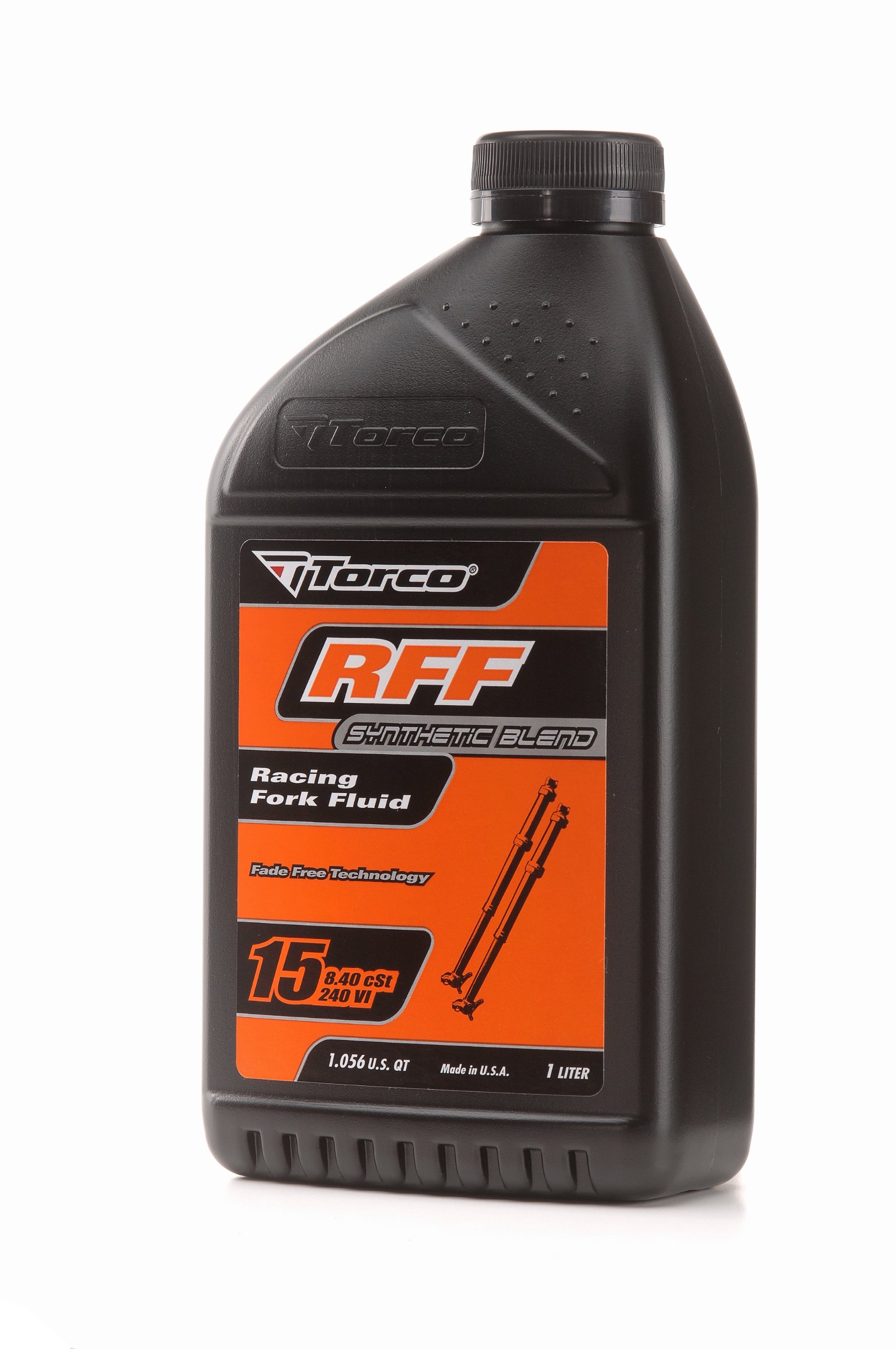 Torco T830015C RFF 15 Racing Fork Fluid Bottle - 1 Liter (Case of 12) | High-Performance Motorcycle Suspension Oil | Ideal for Motocross, Dirt Bikes & Off-Road Racing