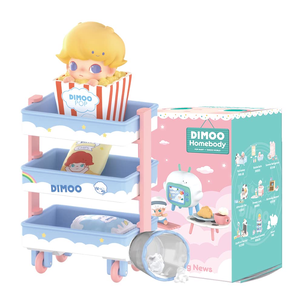 POP MART Dimoo Homebody Series 9PC Exclusive Action Figure Collectible Toy Set - Cute Art Figures, Creative Gift for Christmas, Birthday & Holidays | Perfect for Home Decor, Office Display & Anime Collections