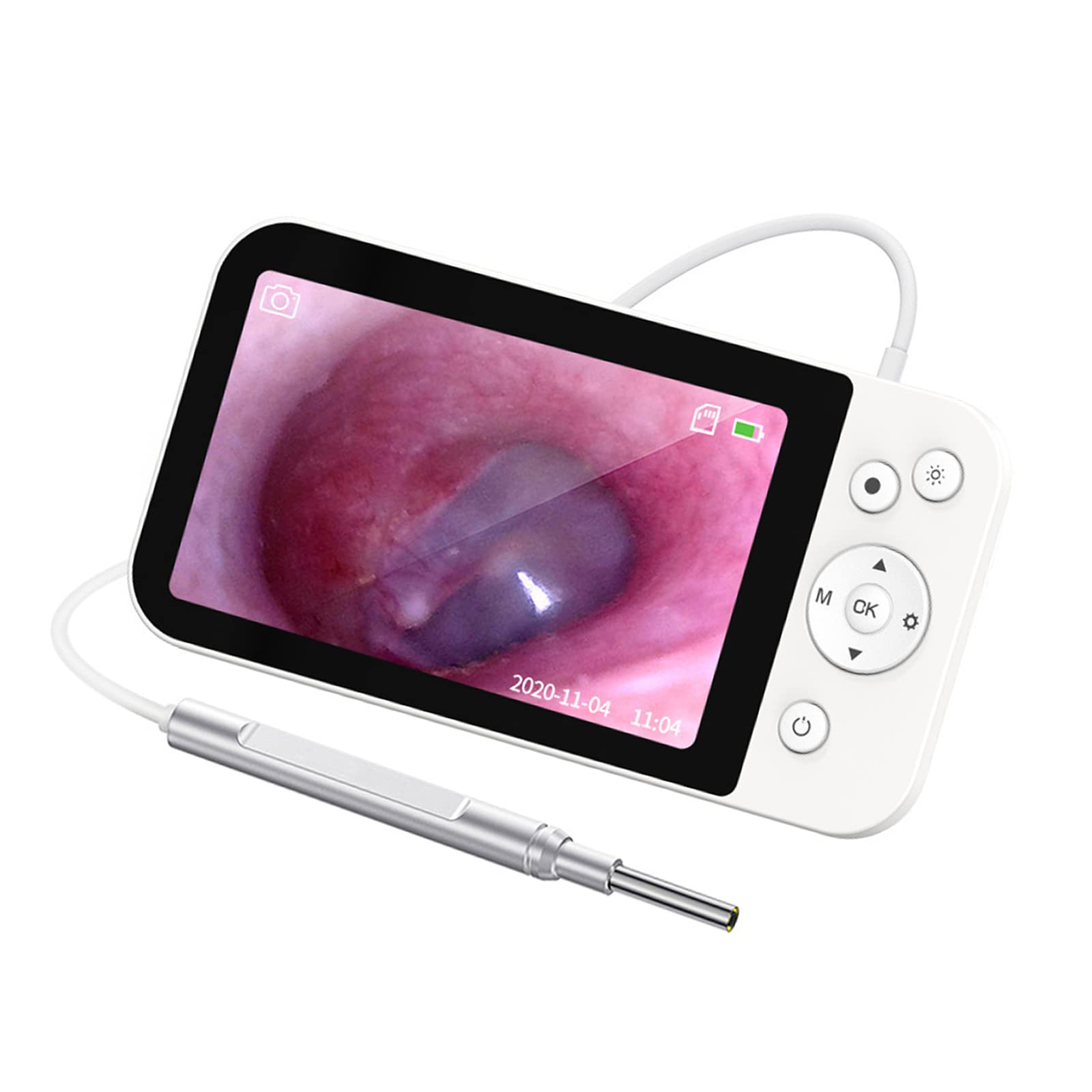 Oiakus Digital Otoscope - USB Ear Wax Removal Camera with 6 LED Lights & Cleaning Kit, 5