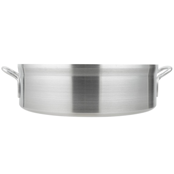 Vollrath Classic 24 Qt Heavy Duty Aluminum Braiser Pan - Professional Restaurant Cookware for Roasting, Braising & Searing - Perfect for Commercial Kitchens, Catering & Home Cooking