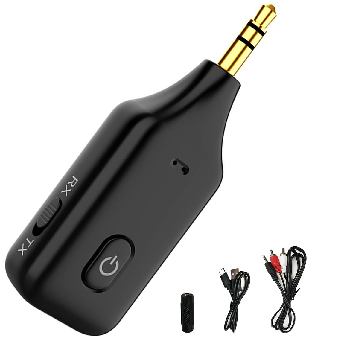 Bluetooth 5.1 Audio Adapter - Wireless Bluetooth Receiver & Transmitter with Low Latency for Car, Marine, Home Stereo, TV, Computer & Smartphone | Perfect for Wireless Headset, Speaker & Amplifier Connection