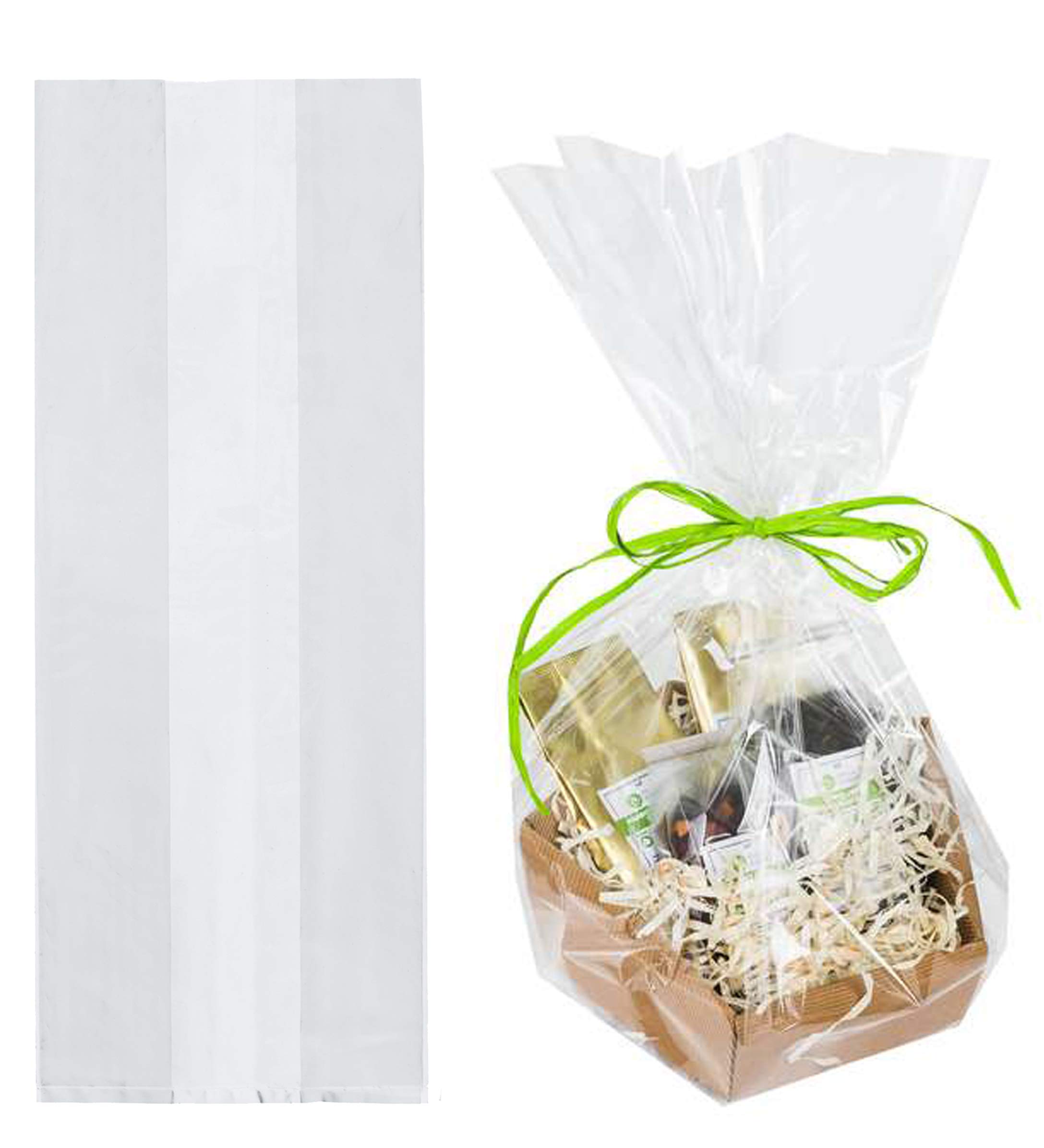 APQ 500 Pack Clear Jumbo Gusset Bags 20x18x26 Inches - 1.50 Mil Thick Expandable Polyethylene Bags for Food Storage, Industrial Use & Healthcare Supplies | Perfect for Bulk Snacks, Restaurant Takeout & Medical Equipment Packaging